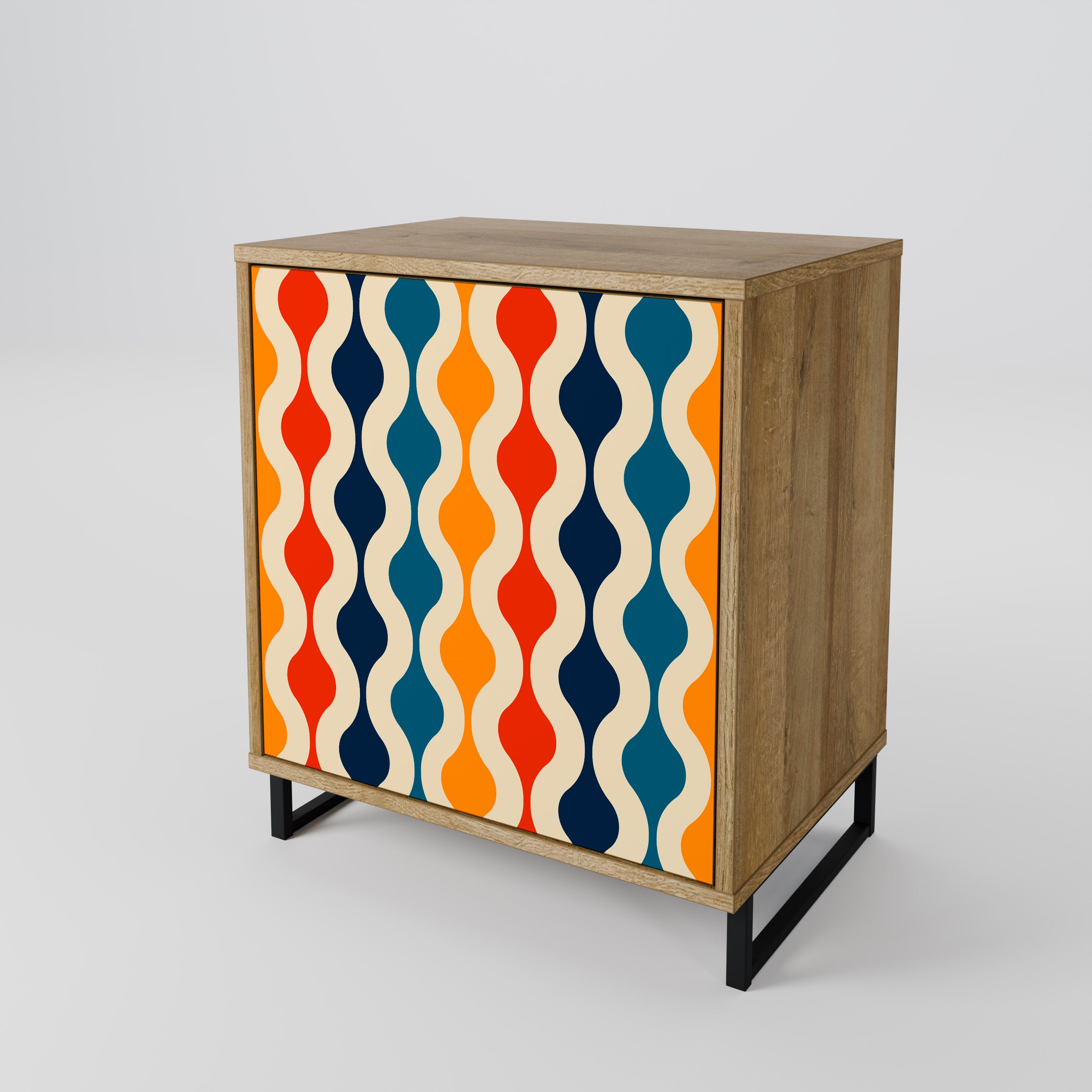 COLORFUL NOSTALGIA Komoda 1-drzwiowa korpus Dąb Riva