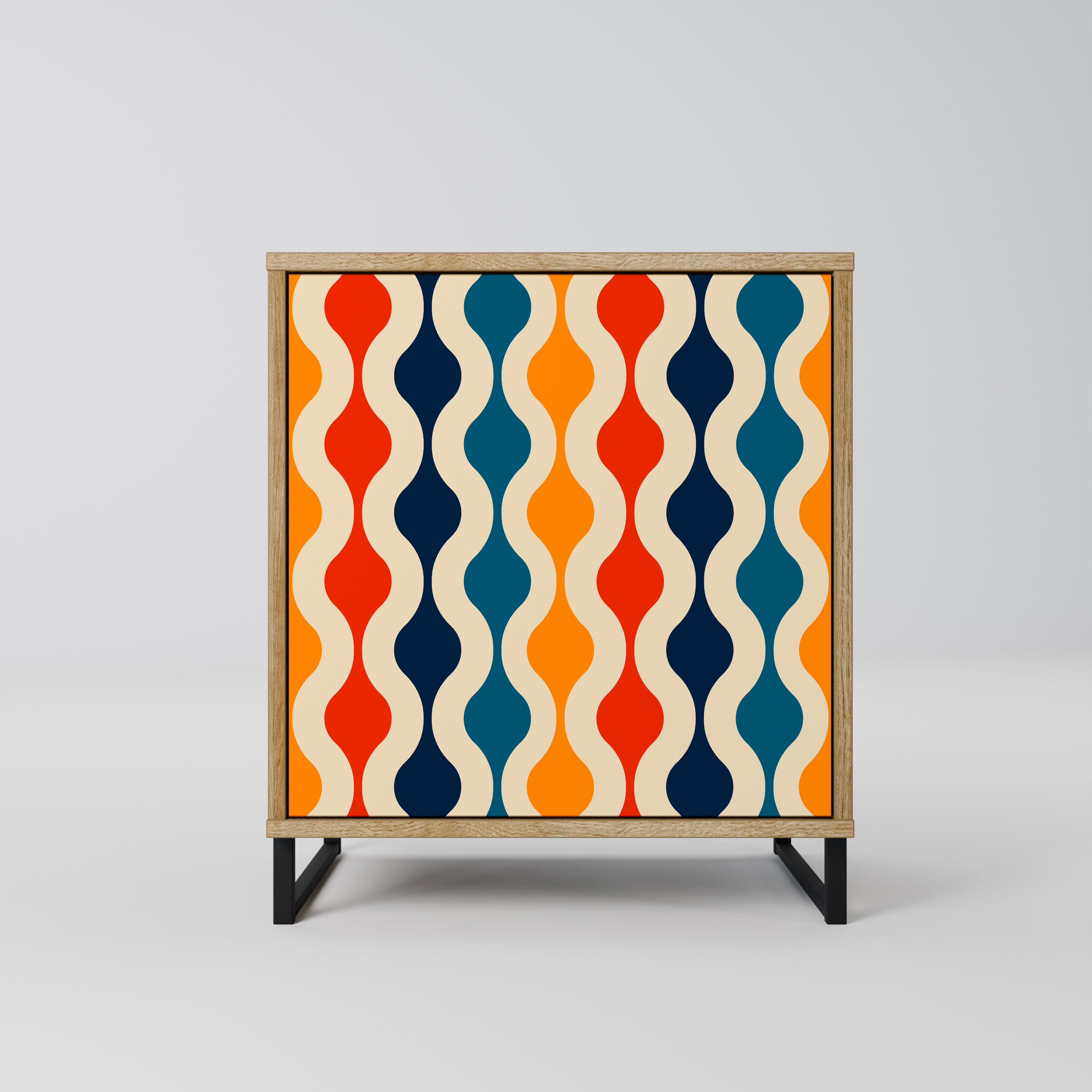 COLORFUL NOSTALGIA Komoda 1-drzwiowa korpus Dąb Riva