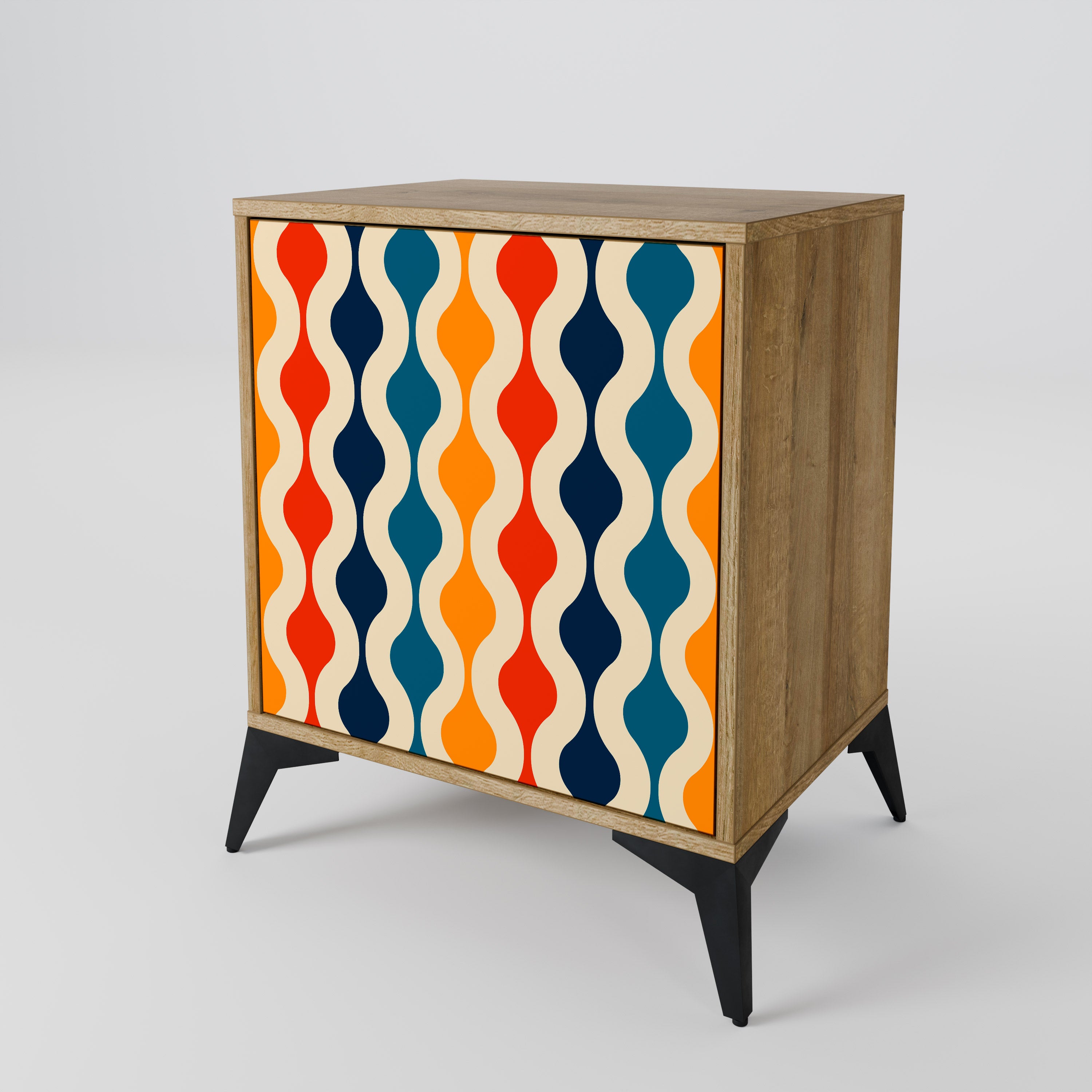 COLORFUL NOSTALGIA Komoda 1-drzwiowa korpus Dąb Riva