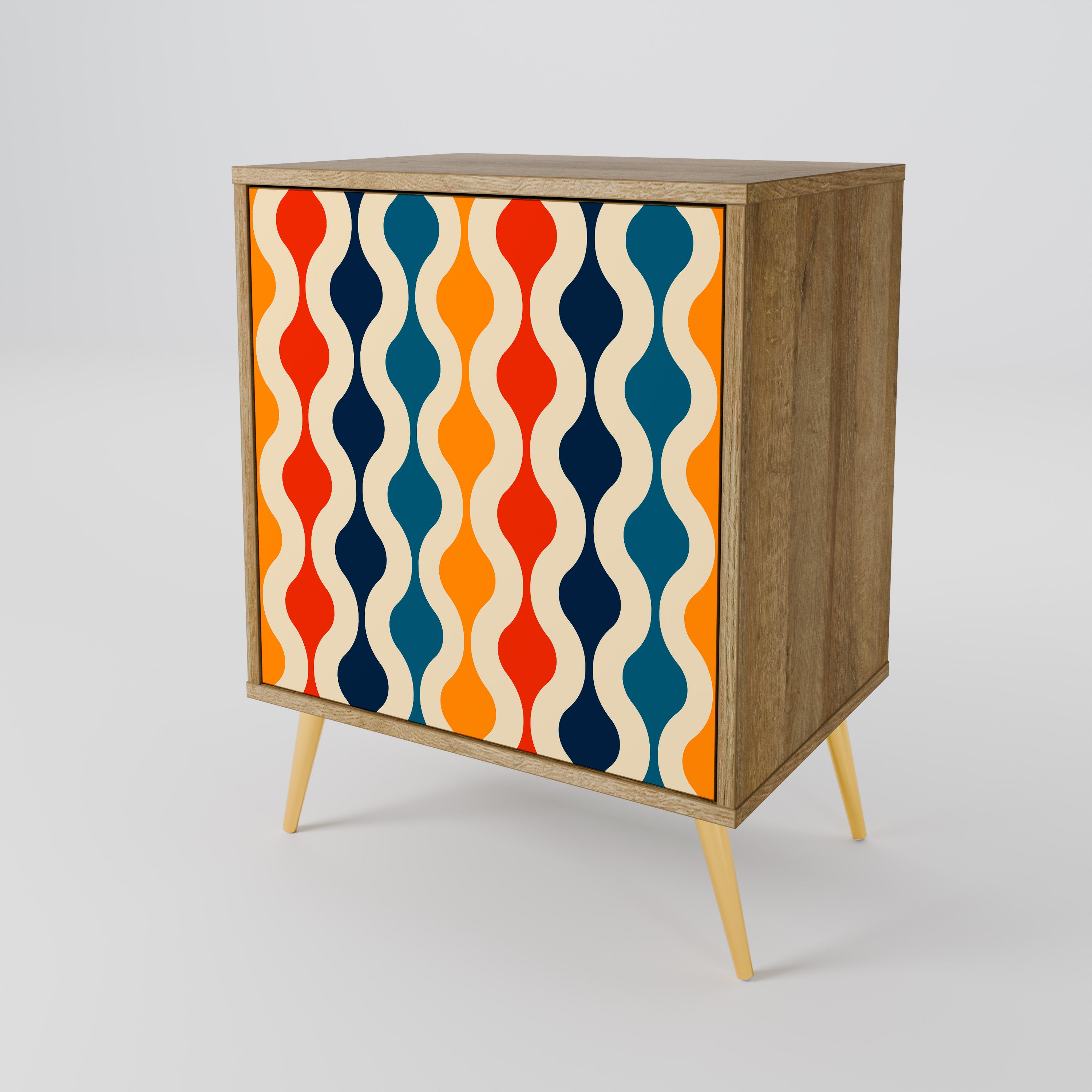 COLORFUL NOSTALGIA Komoda 1-drzwiowa korpus Dąb Riva