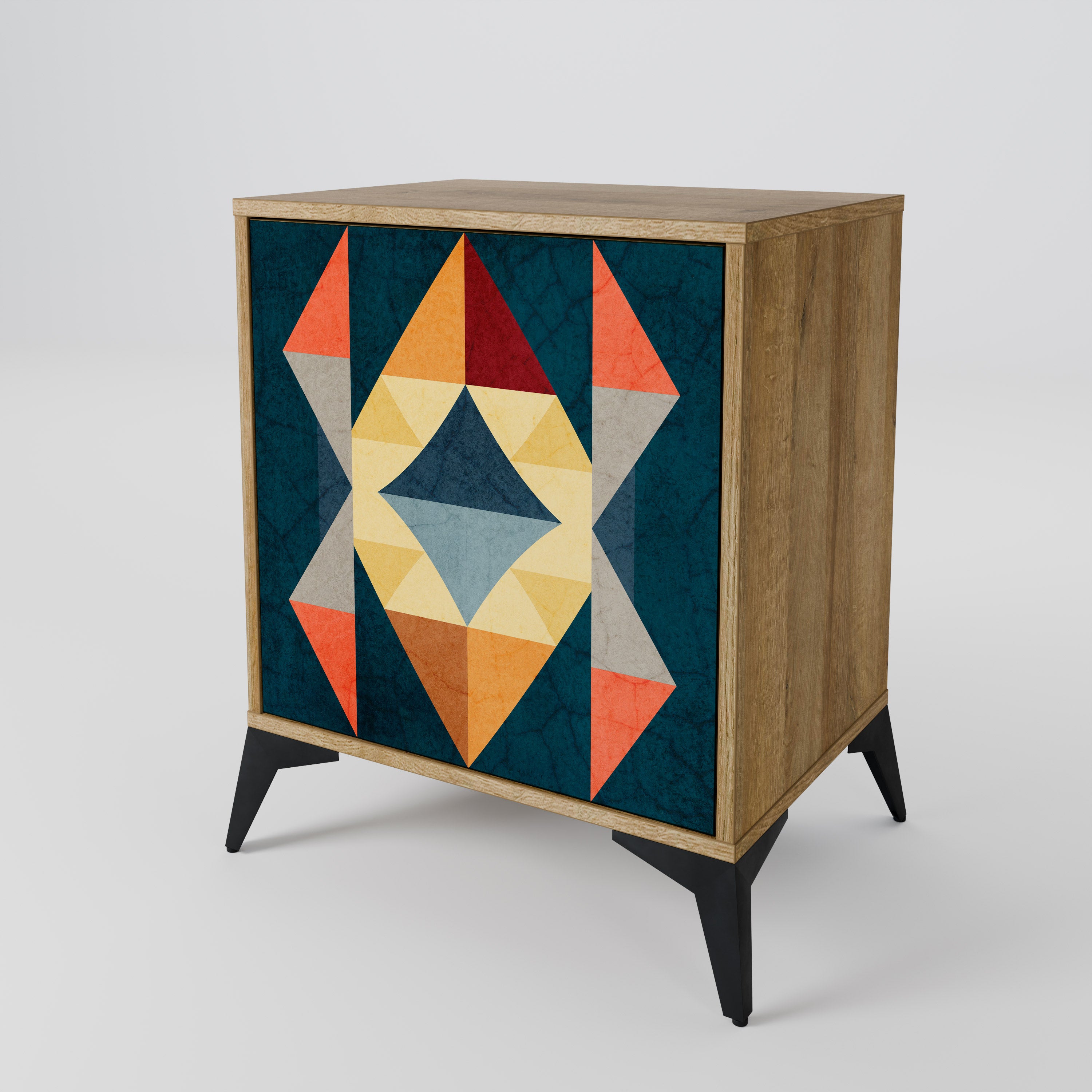 CRACKED ILLUSION Komoda 1-drzwiowa korpus Dąb Riva