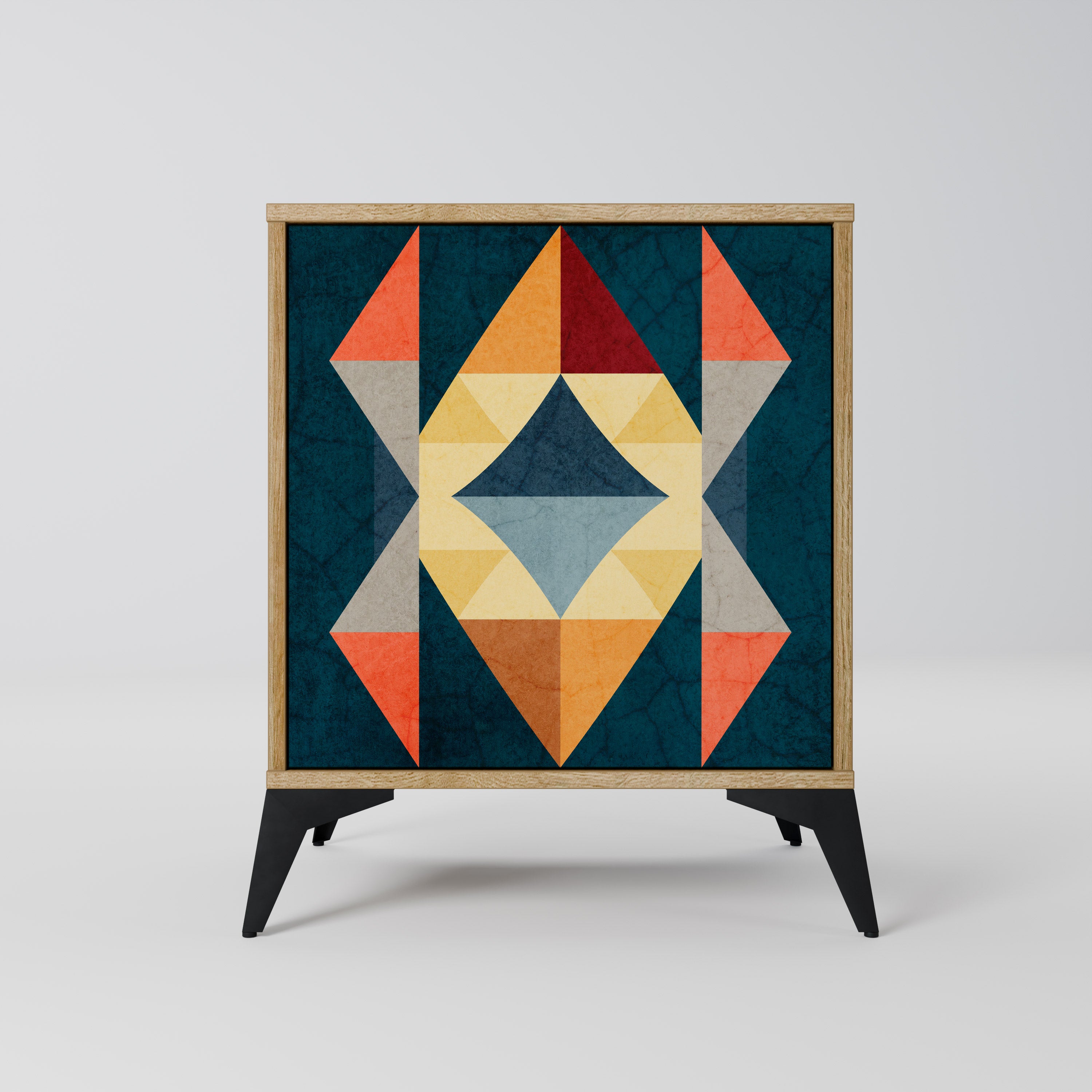 CRACKED ILLUSION Komoda 1-drzwiowa korpus Dąb Riva