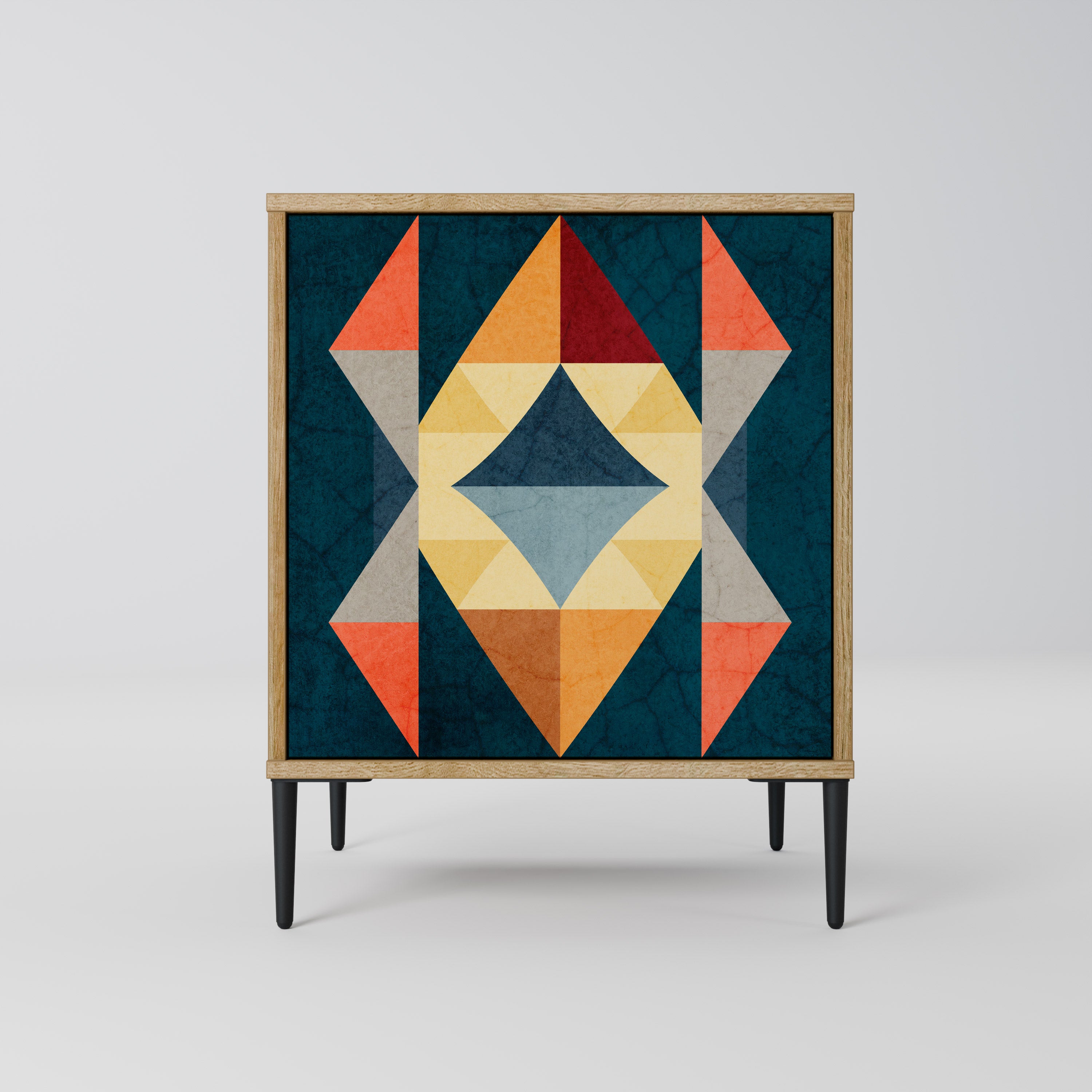 CRACKED ILLUSION Komoda 1-drzwiowa korpus Dąb Riva