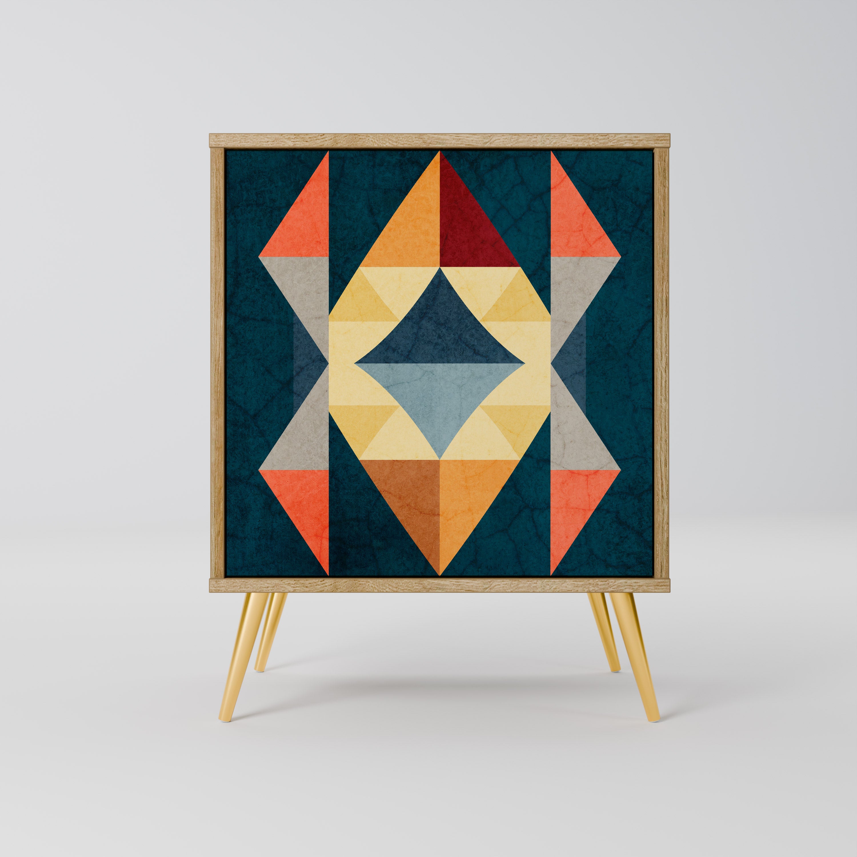 CRACKED ILLUSION Komoda 1-drzwiowa korpus Dąb Riva