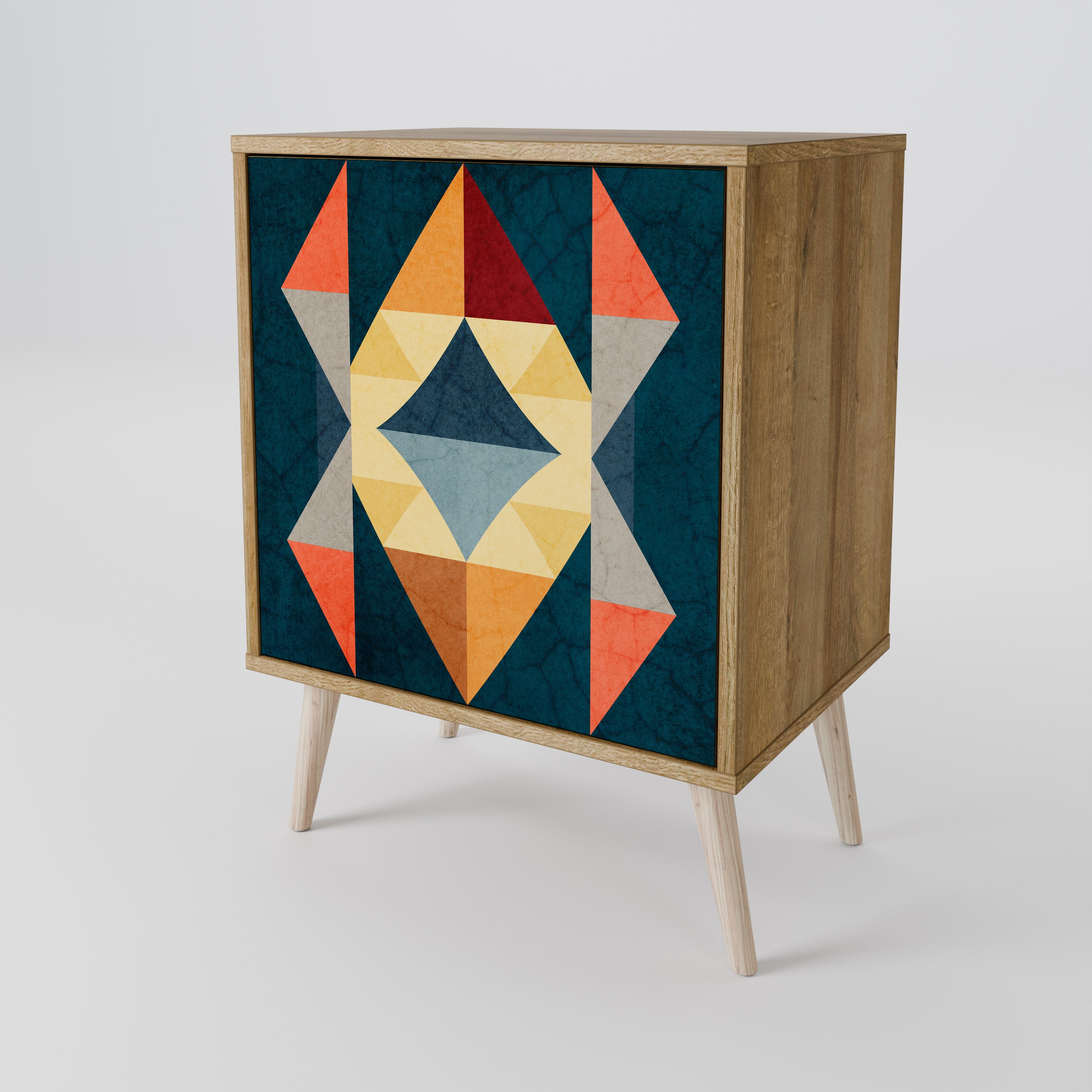 CRACKED ILLUSION Komoda 1-drzwiowa korpus Dąb Riva