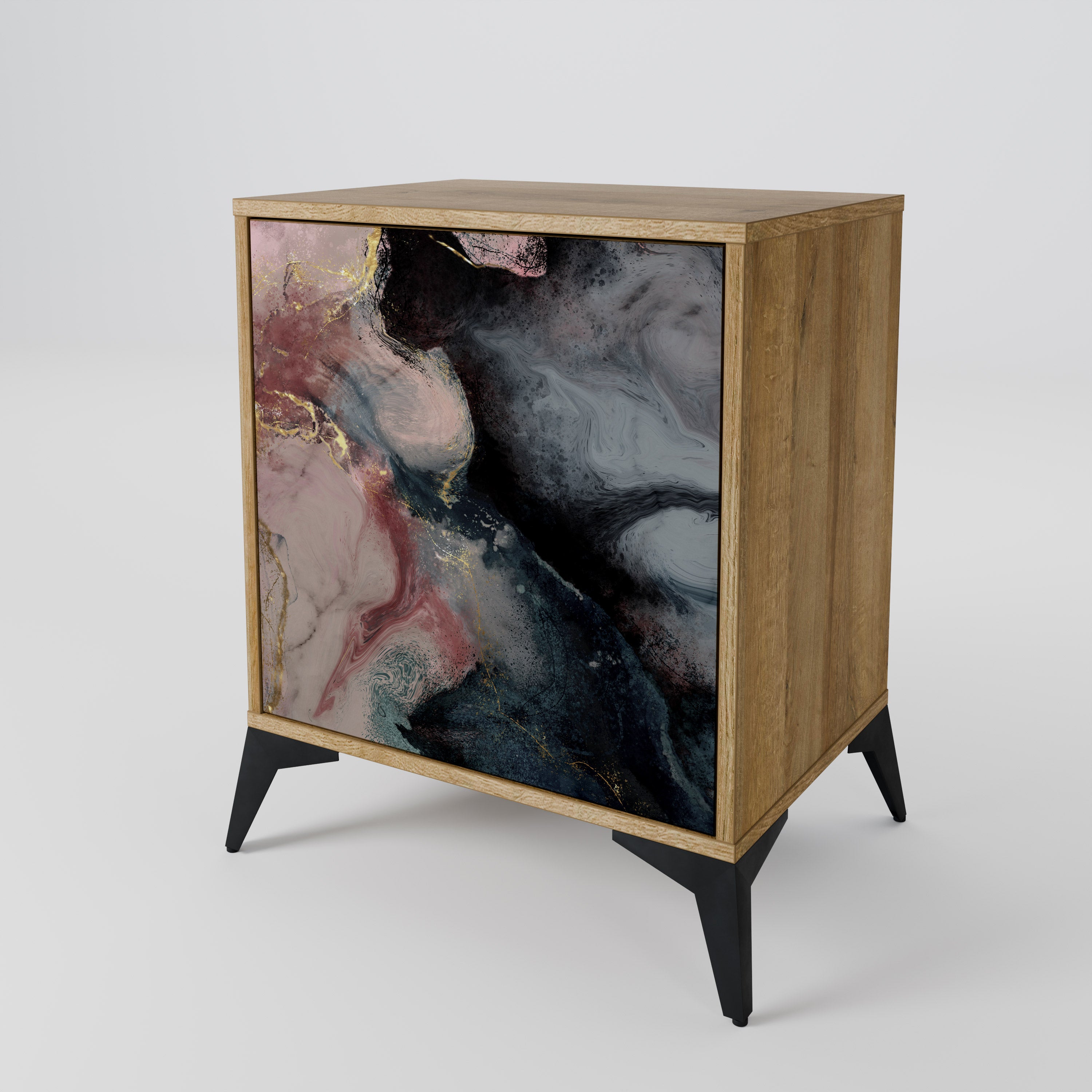 GILDED SWIRLS Komoda 1-drzwiowa korpus Dąb Riva