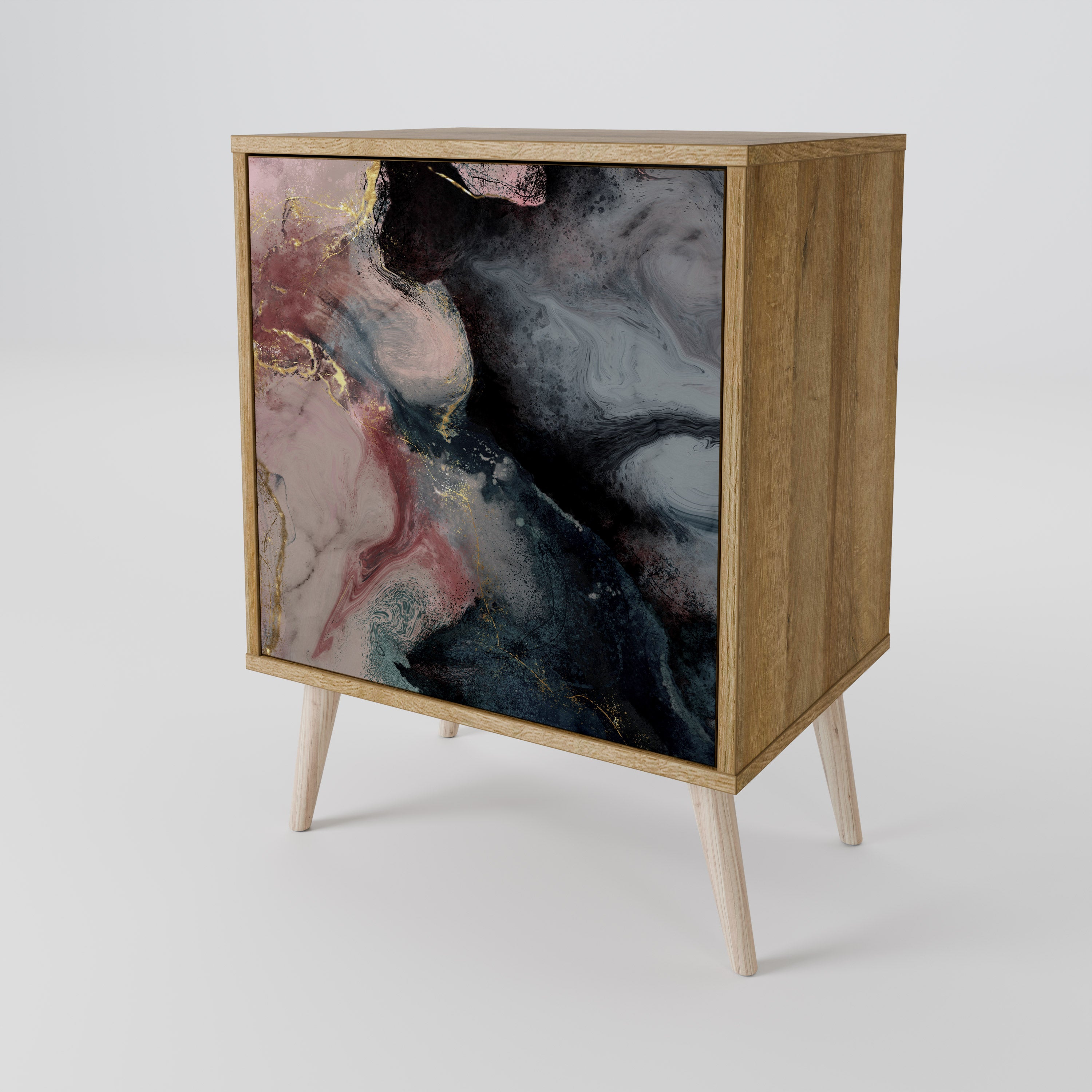 GILDED SWIRLS Komoda 1-drzwiowa korpus Dąb Riva