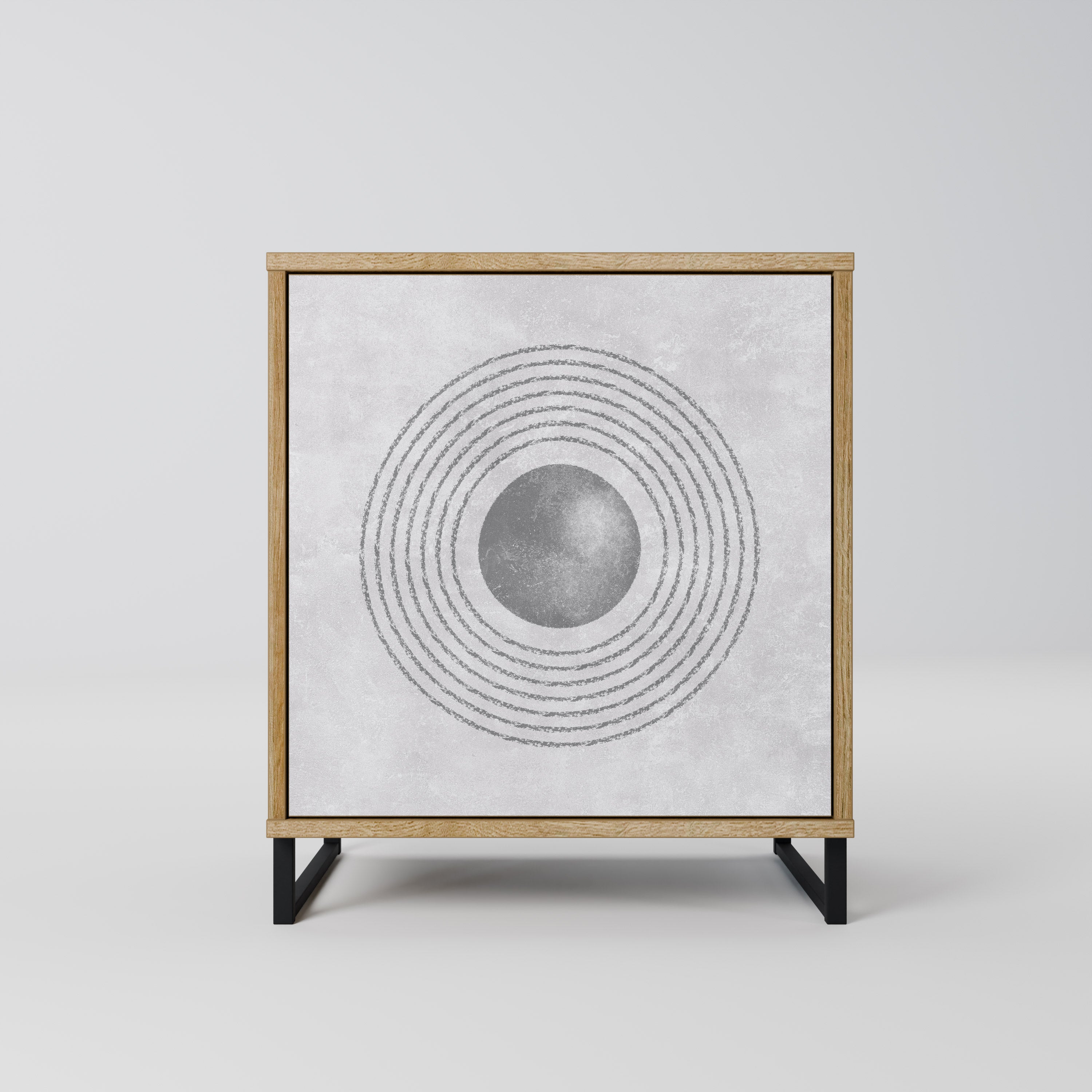 SOLID CIRCLES Komoda 1-drzwiowa korpus Dąb Riva