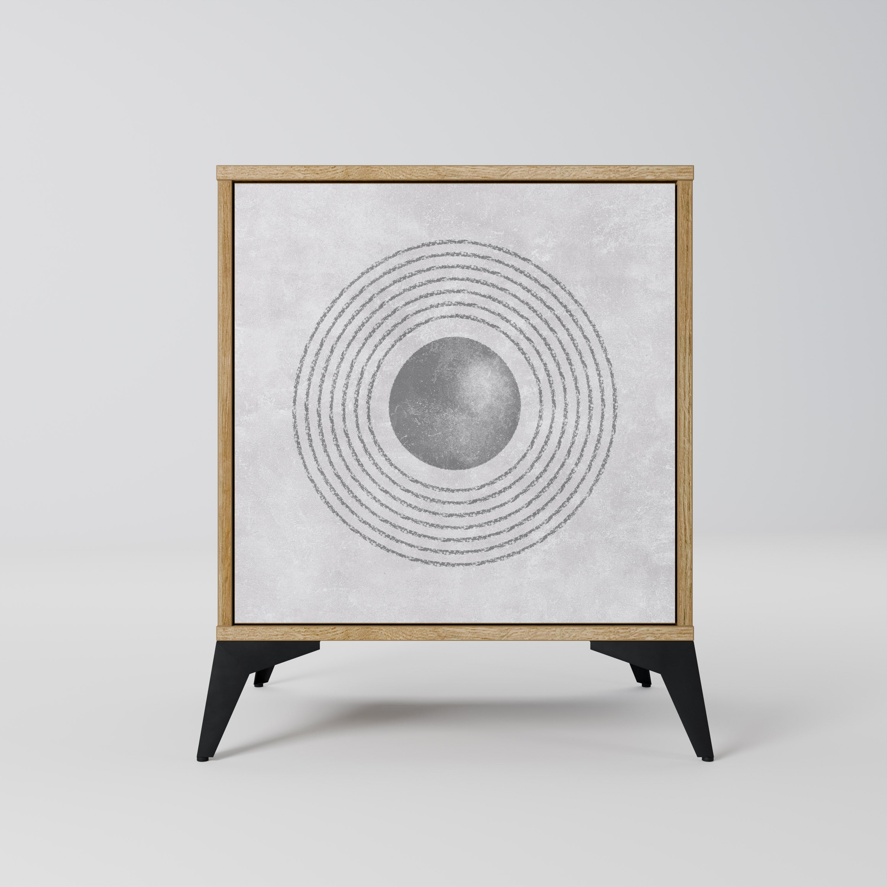 SOLID CIRCLES Komoda 1-drzwiowa korpus Dąb Riva