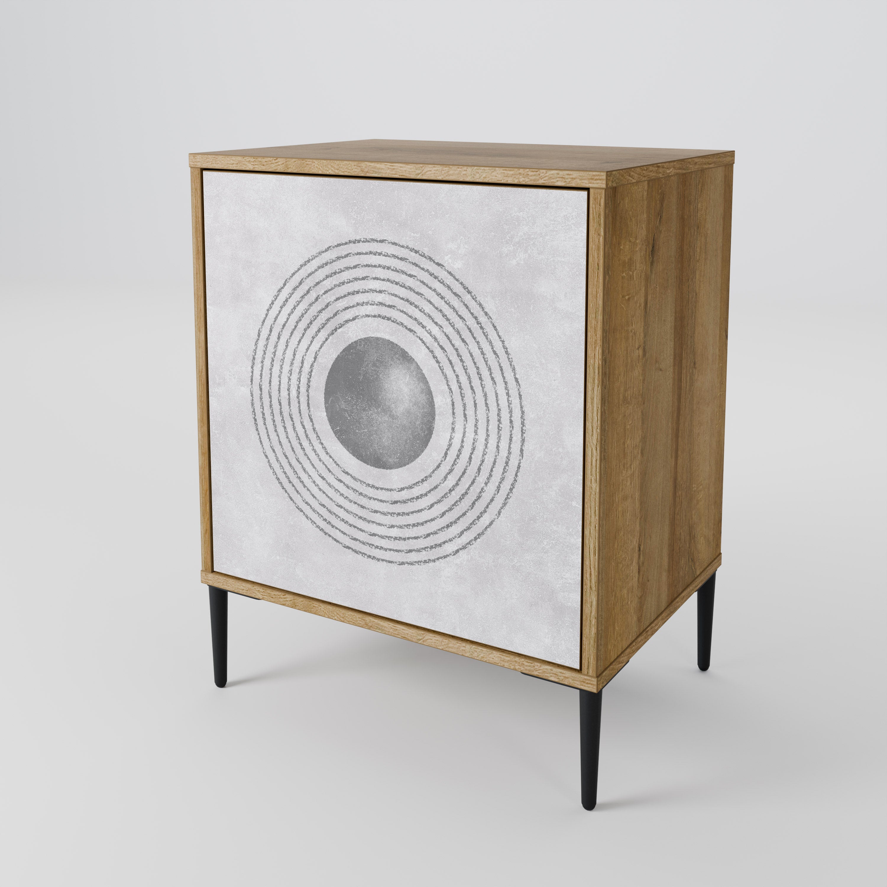 SOLID CIRCLES Komoda 1-drzwiowa korpus Dąb Riva