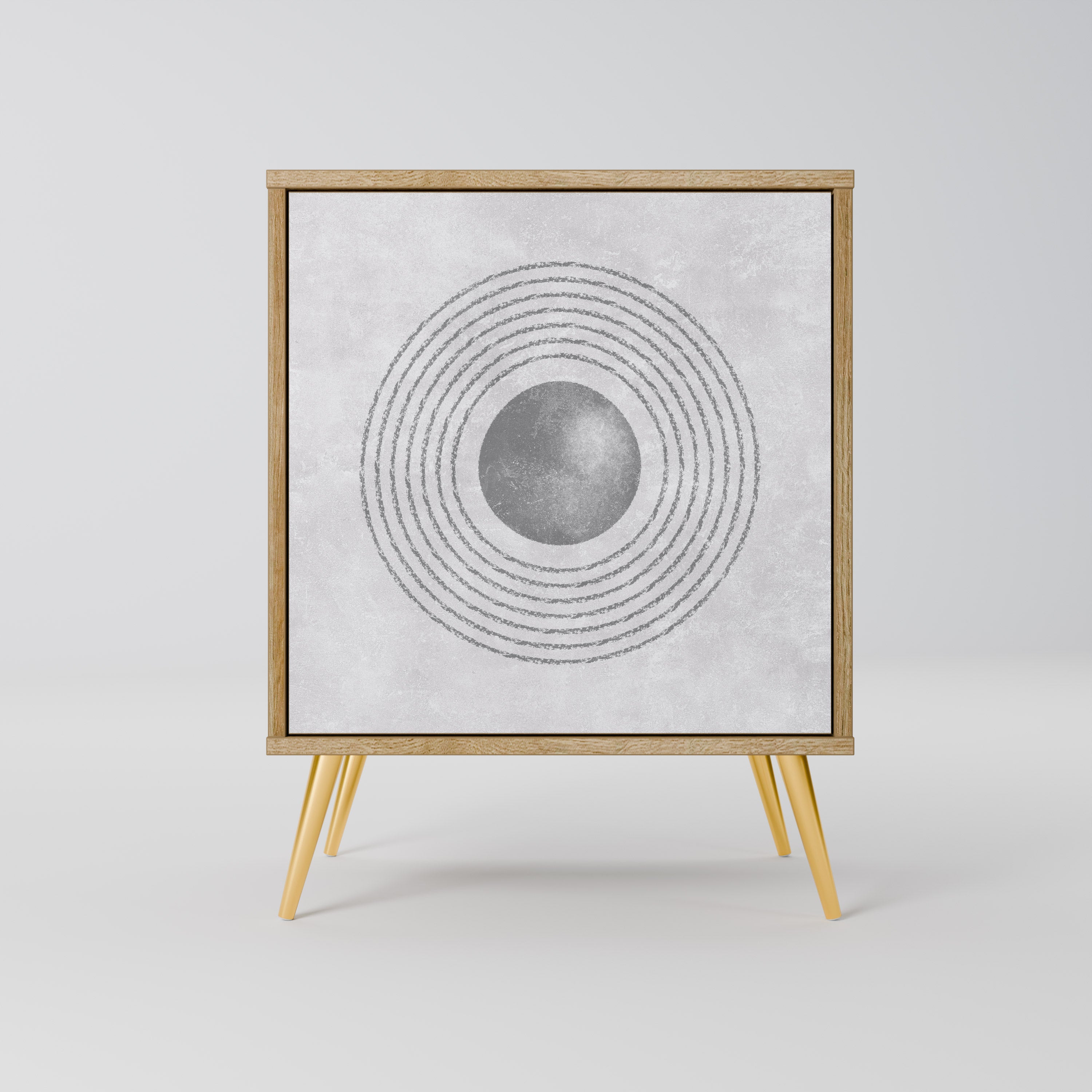 SOLID CIRCLES Komoda 1-drzwiowa korpus Dąb Riva