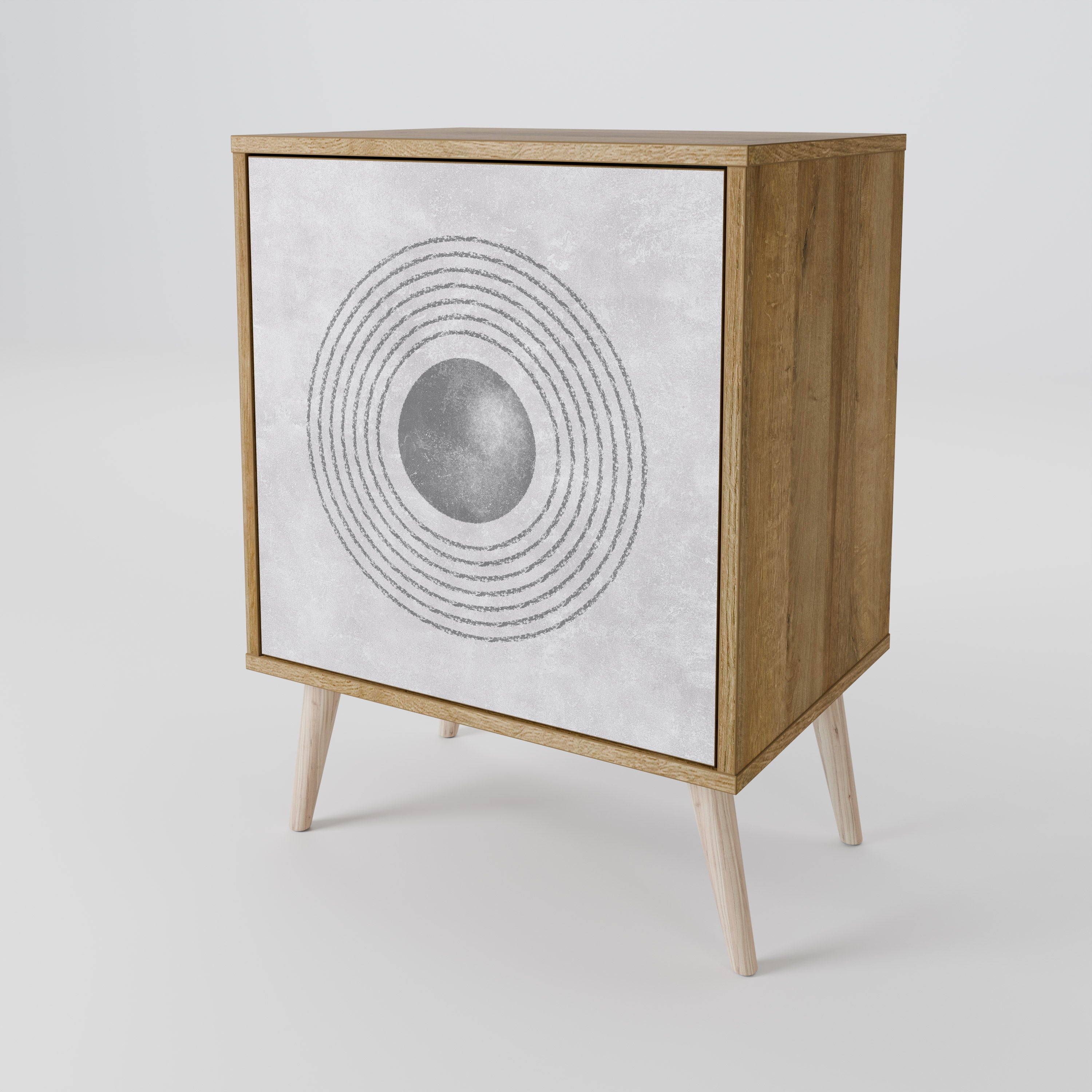 SOLID CIRCLES Komoda 1-drzwiowa korpus Dąb Riva