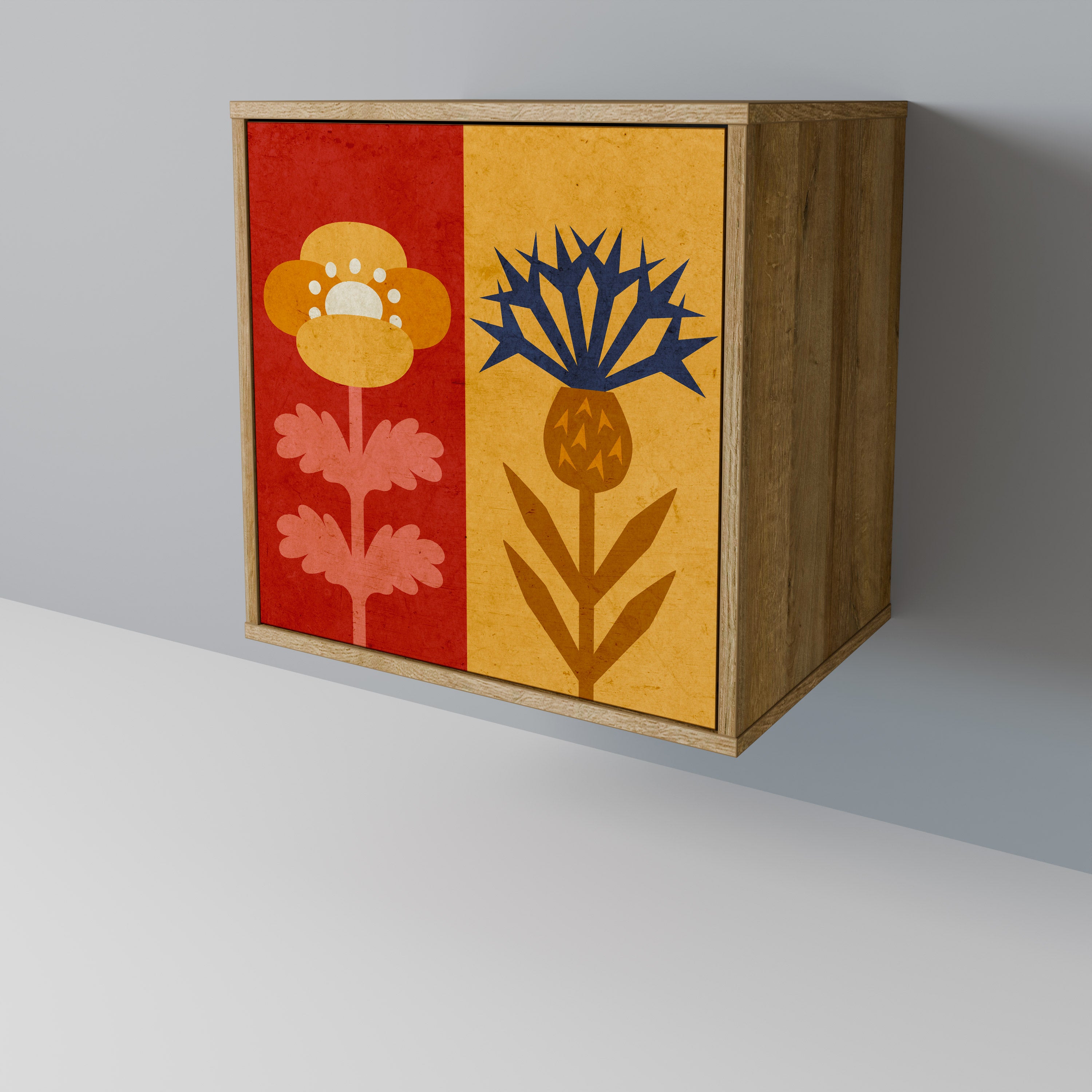 SCANDIC FLOWERET Komoda 1-drzwiowa korpus Dąb Riva