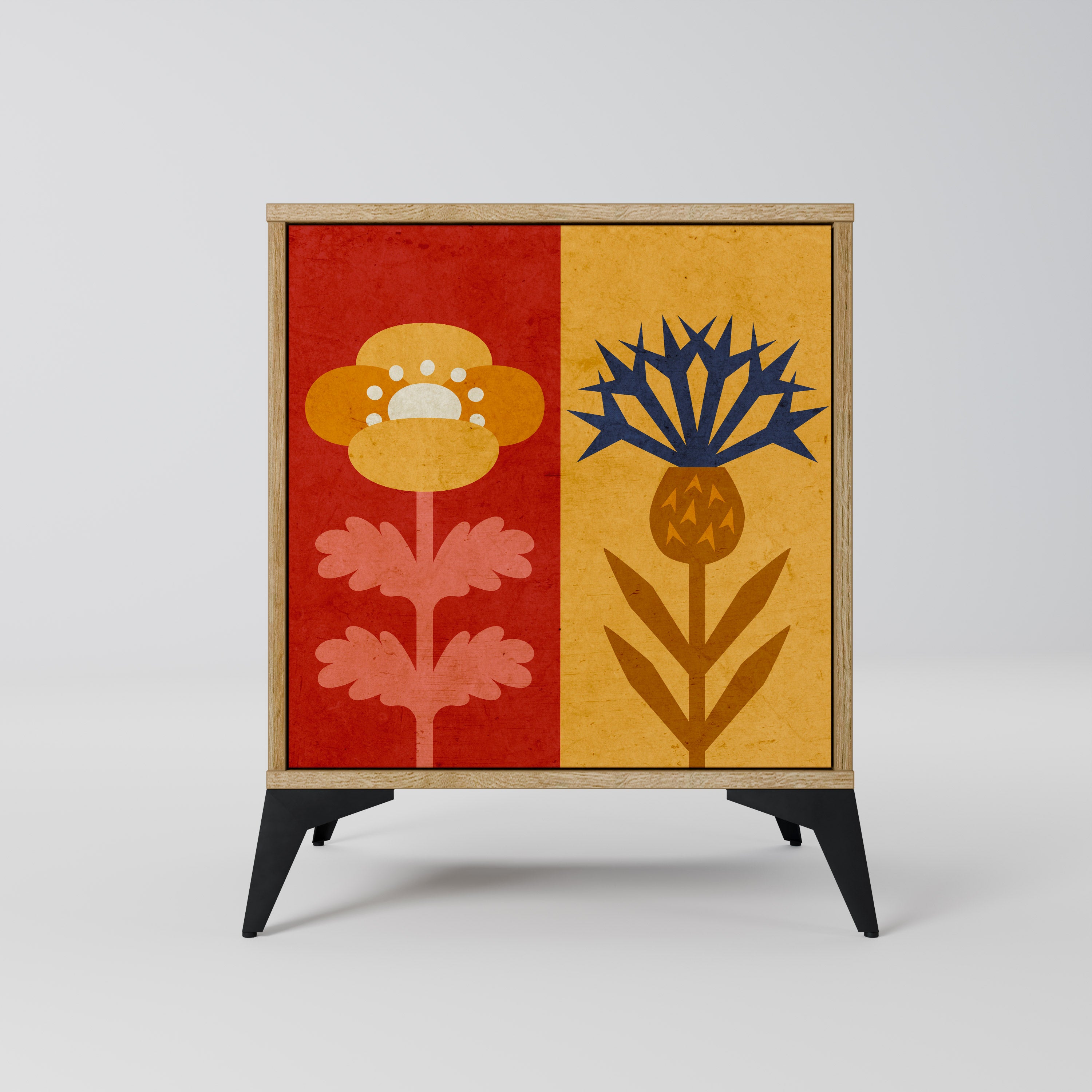 SCANDIC FLOWERET Komoda 1-drzwiowa korpus Dąb Riva