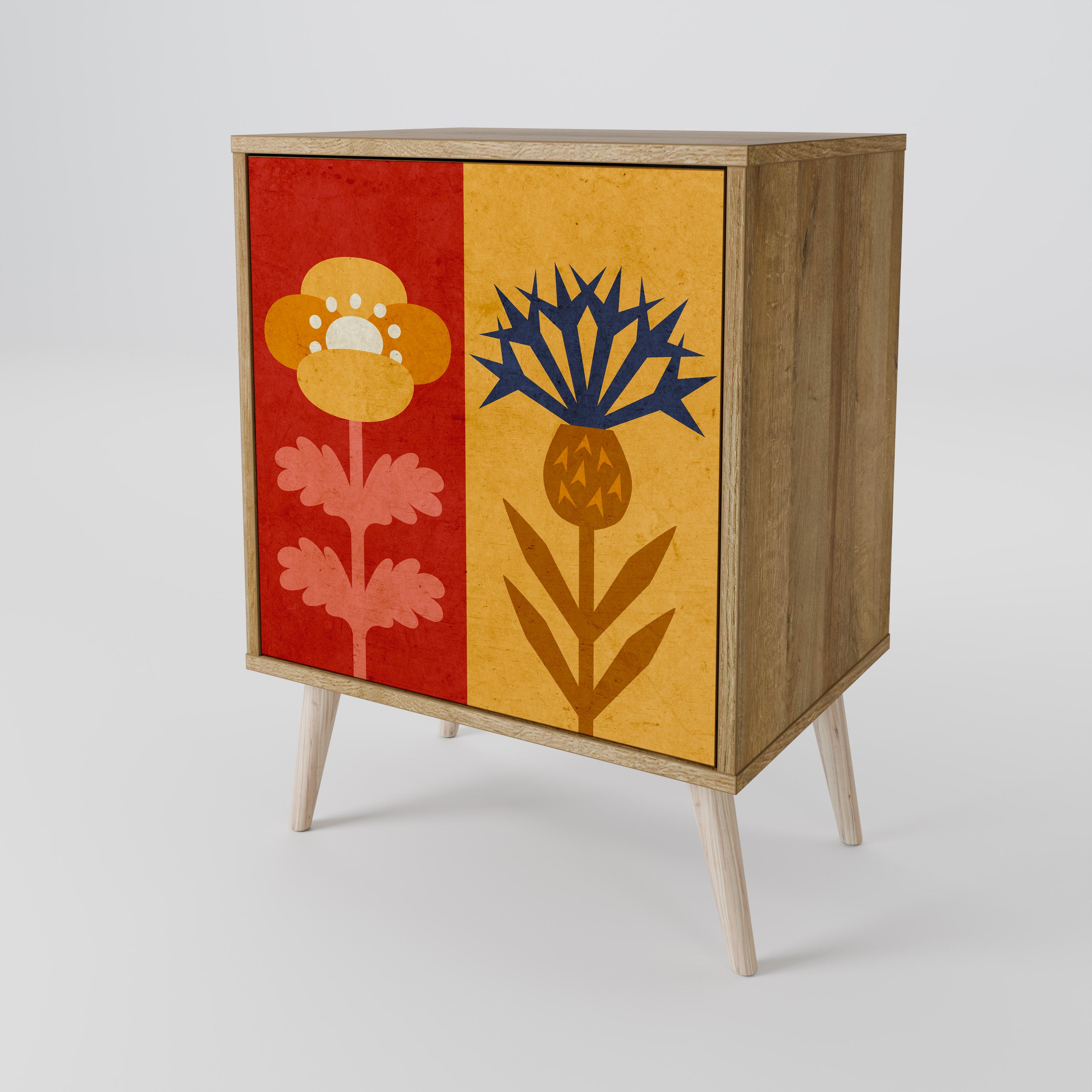 SCANDIC FLOWERET Komoda 1-drzwiowa korpus Dąb Riva