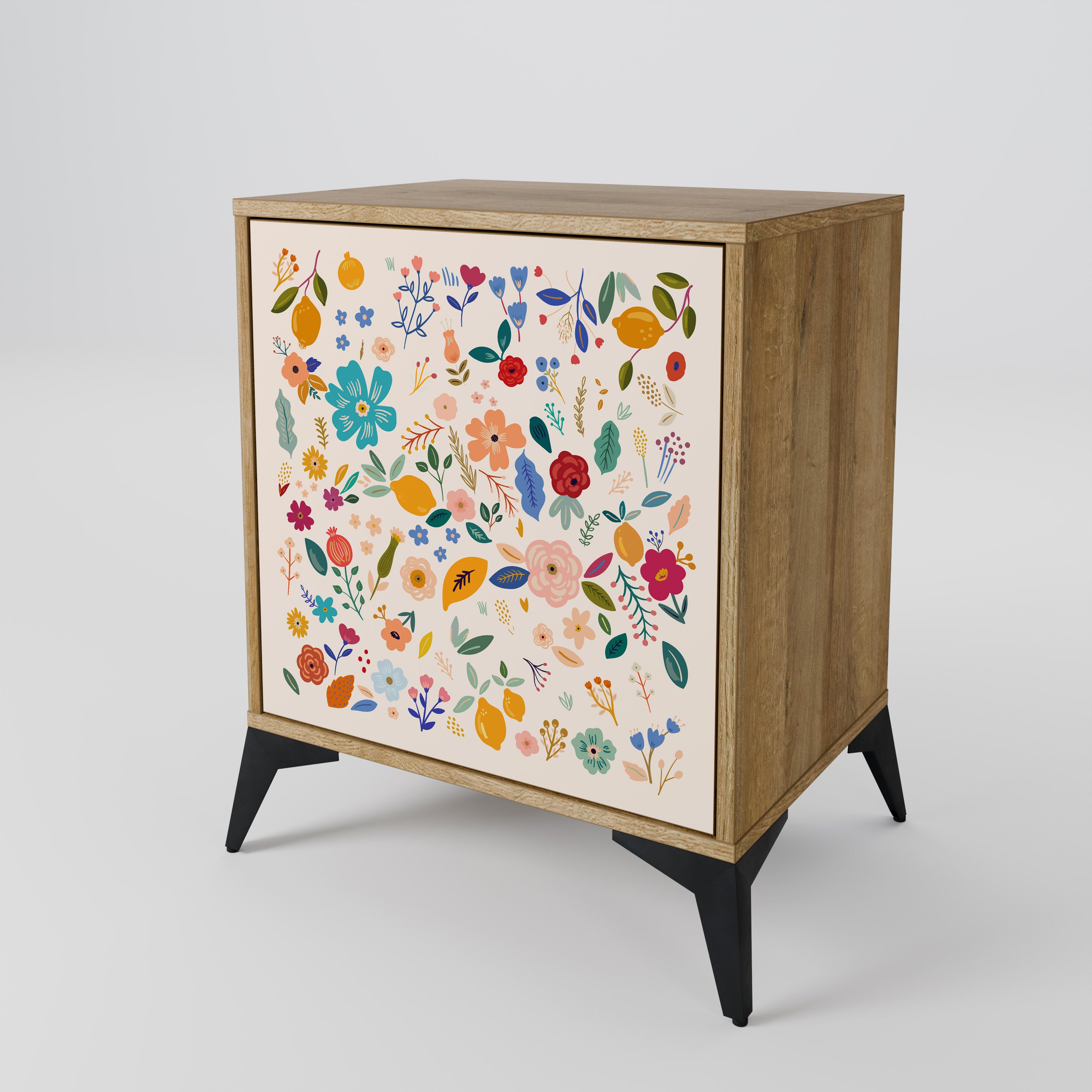 FLORAL COMBINATION Komoda 1-drzwiowa korpus Dąb Riva