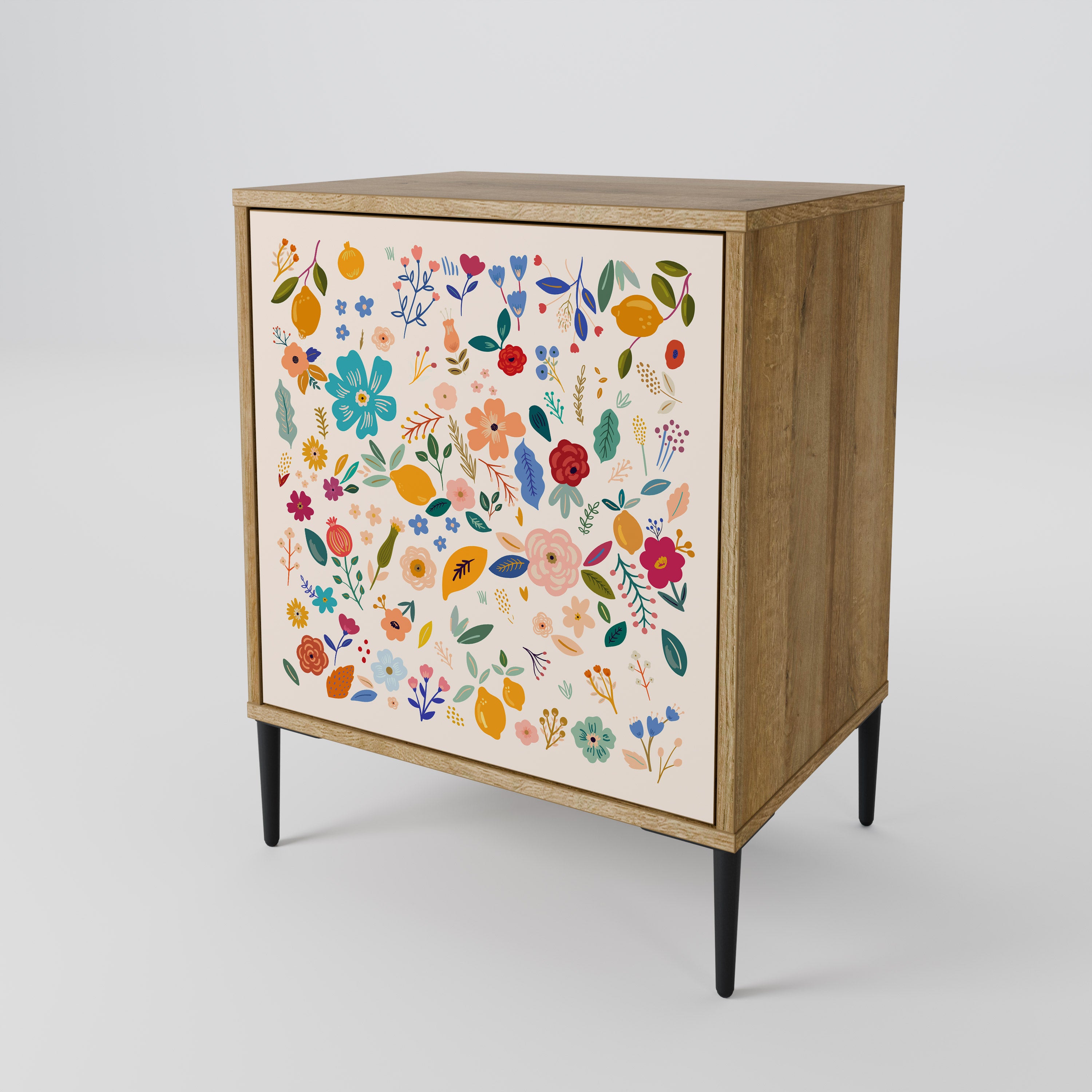 FLORAL COMBINATION Komoda 1-drzwiowa korpus Dąb Riva