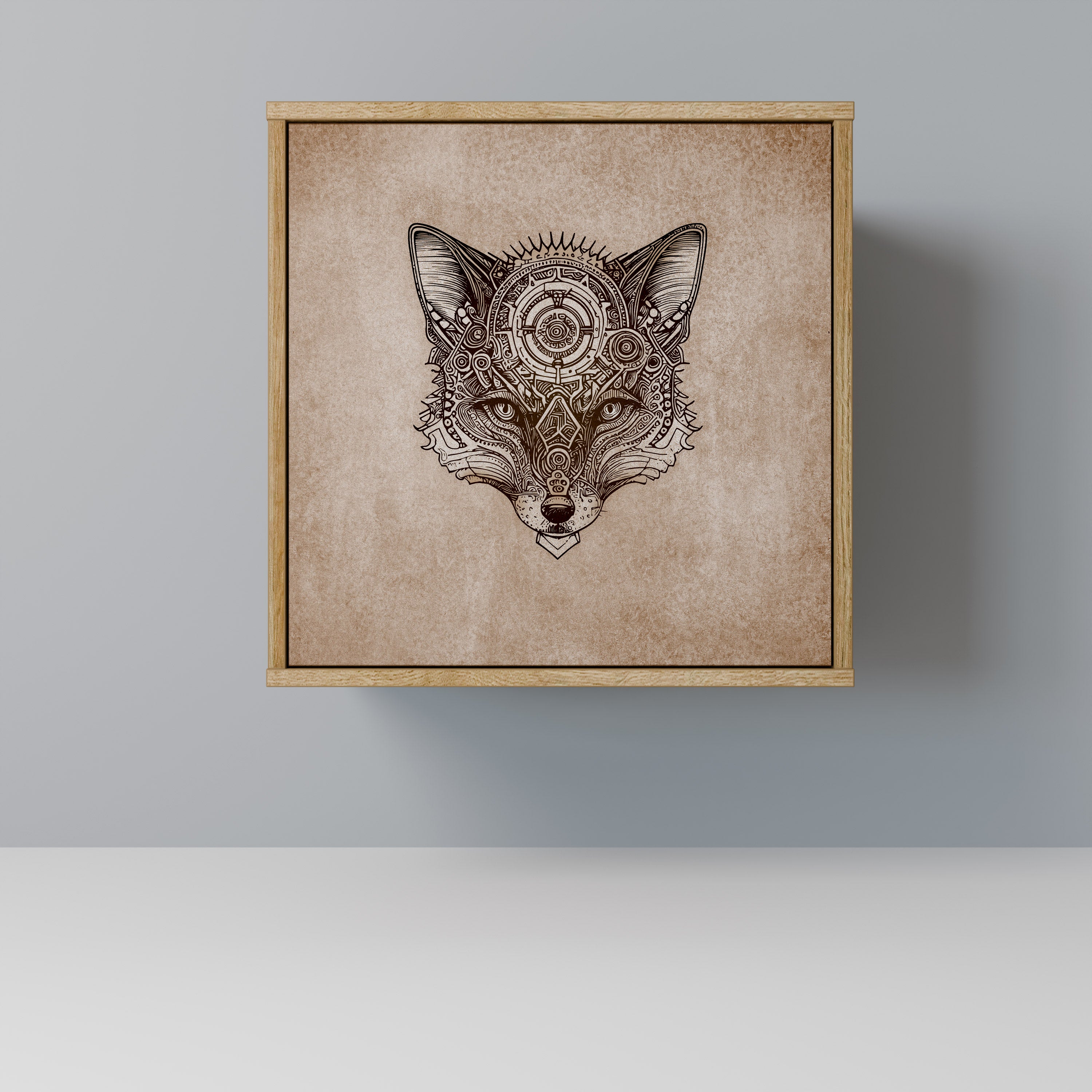 STEAMPUNK CLAN Komoda 1-drzwiowa korpus Dąb Riva