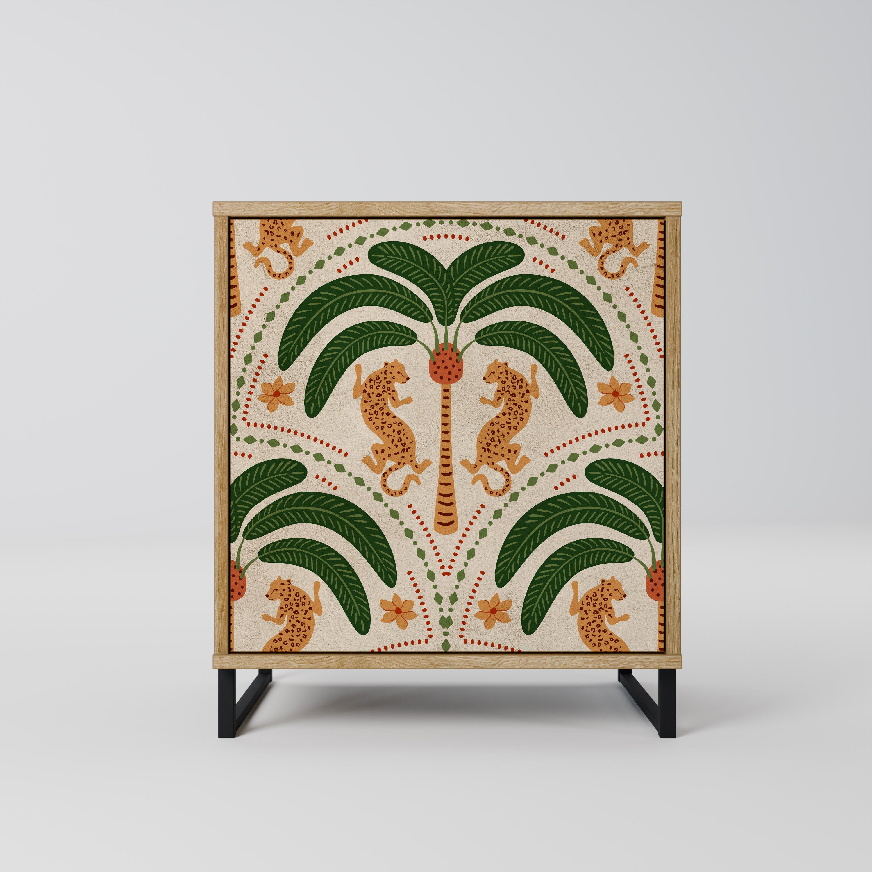 DANCING PREDATORS Komoda 1-drzwiowa korpus Dąb Riva