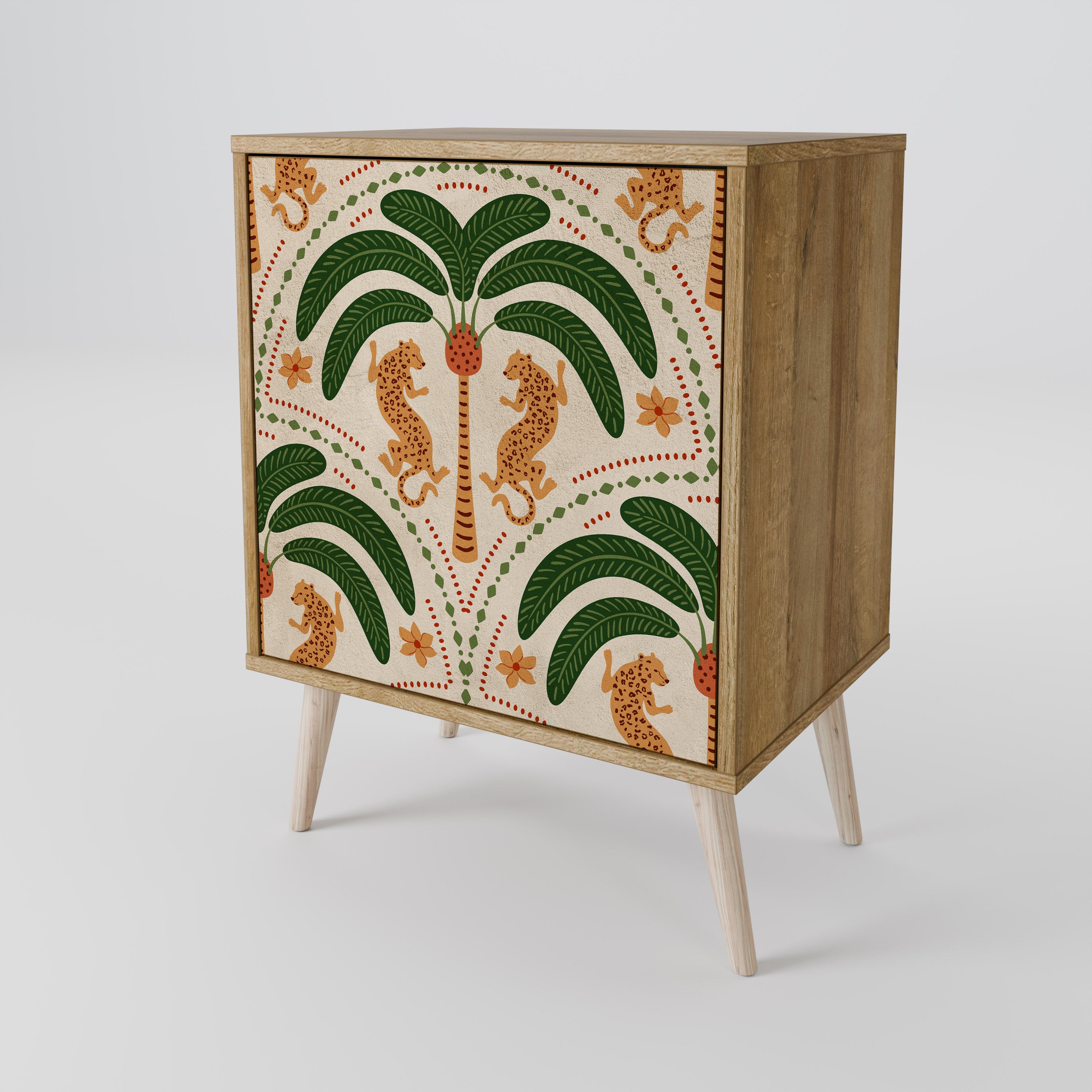 DANCING PREDATORS Komoda 1-drzwiowa korpus Dąb Riva