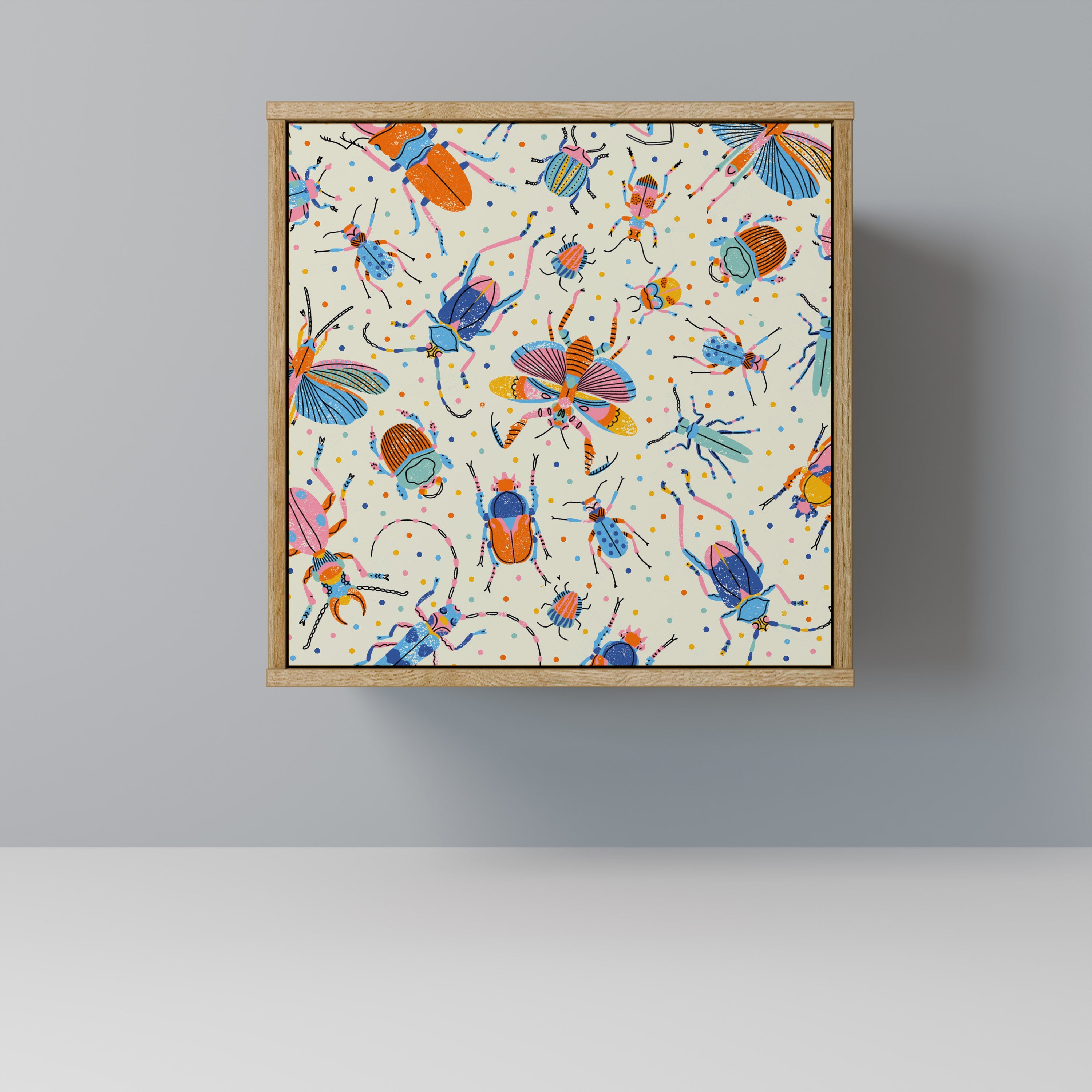 COLORFUL INSECTS Komoda 1-drzwiowa korpus Dąb Riva