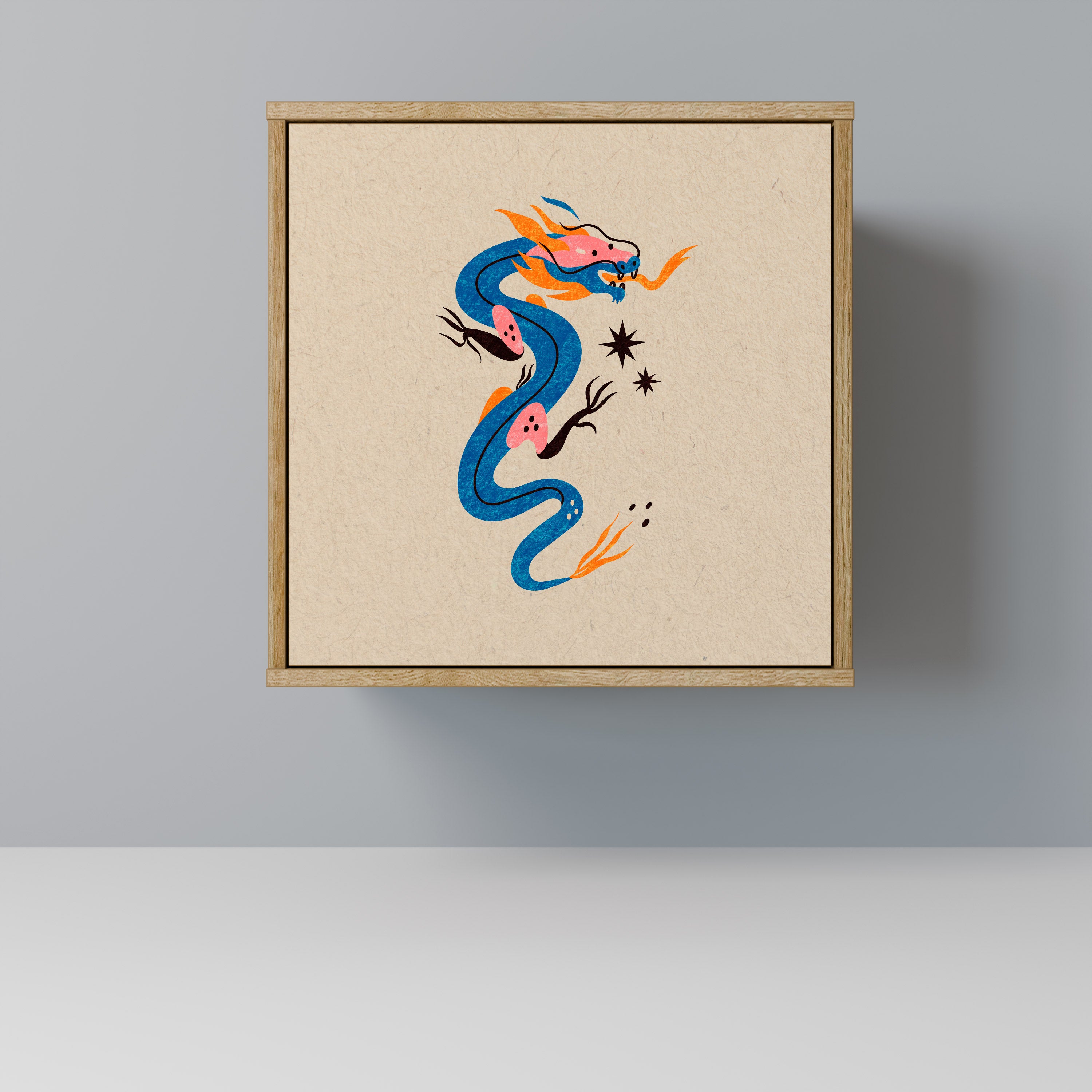 MYTHOLOGICAL CREATURES Komoda 1-drzwiowa korpus Dąb Riva