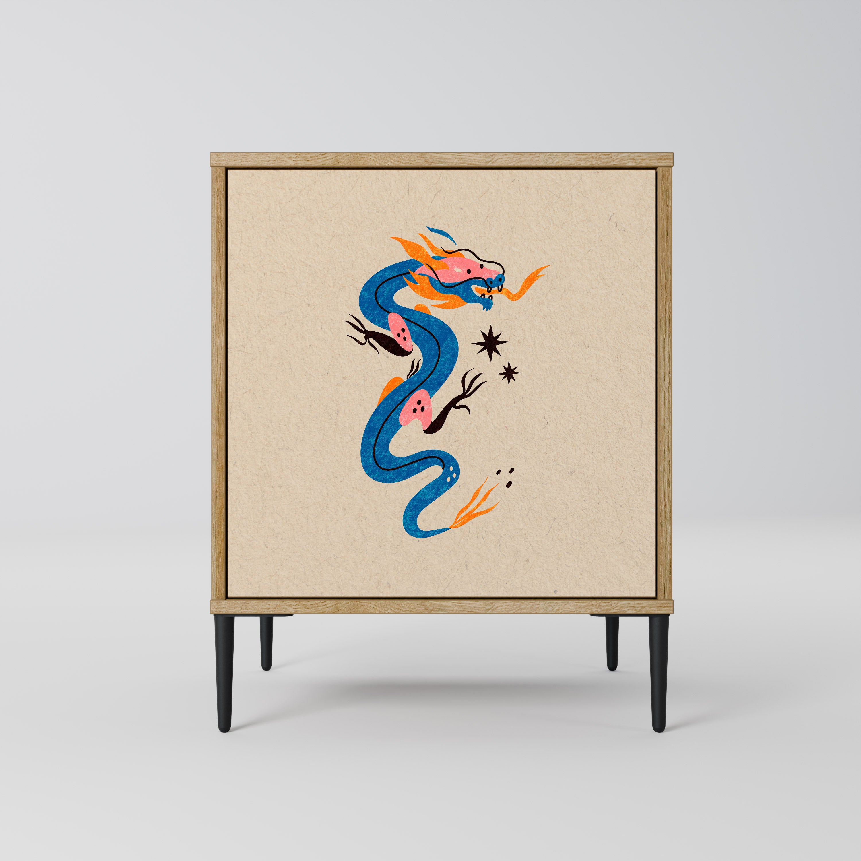 MYTHOLOGICAL CREATURES Komoda 1-drzwiowa korpus Dąb Riva