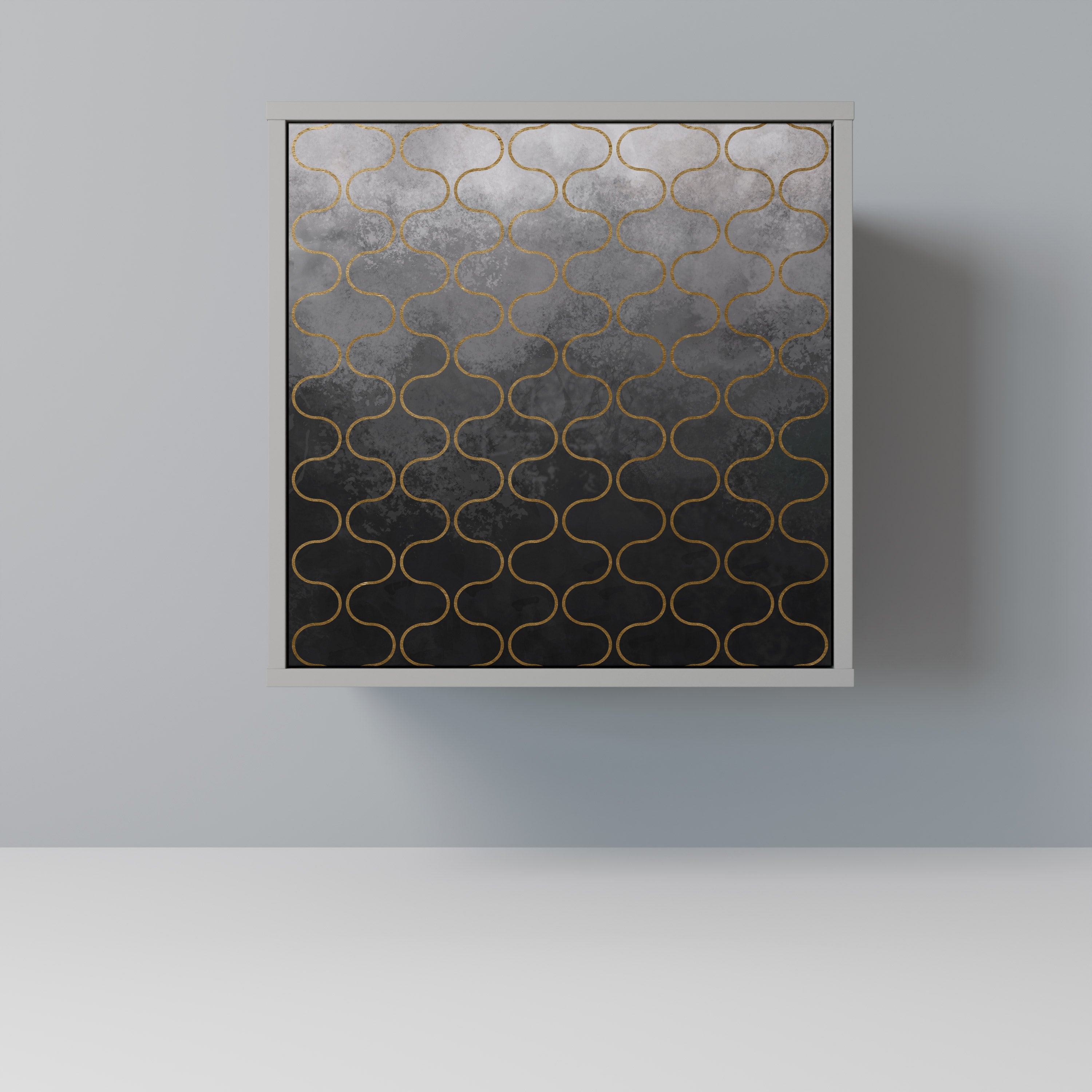 TESSELATED GRAYISH Komoda 1-drzwiowa korpus Szary