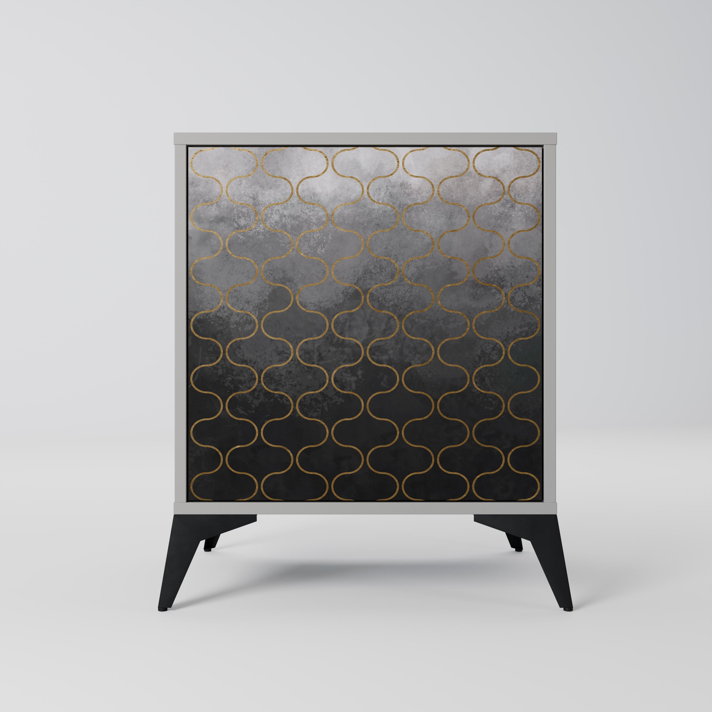 TESSELATED GRAYISH Komoda 1-drzwiowa korpus Szary