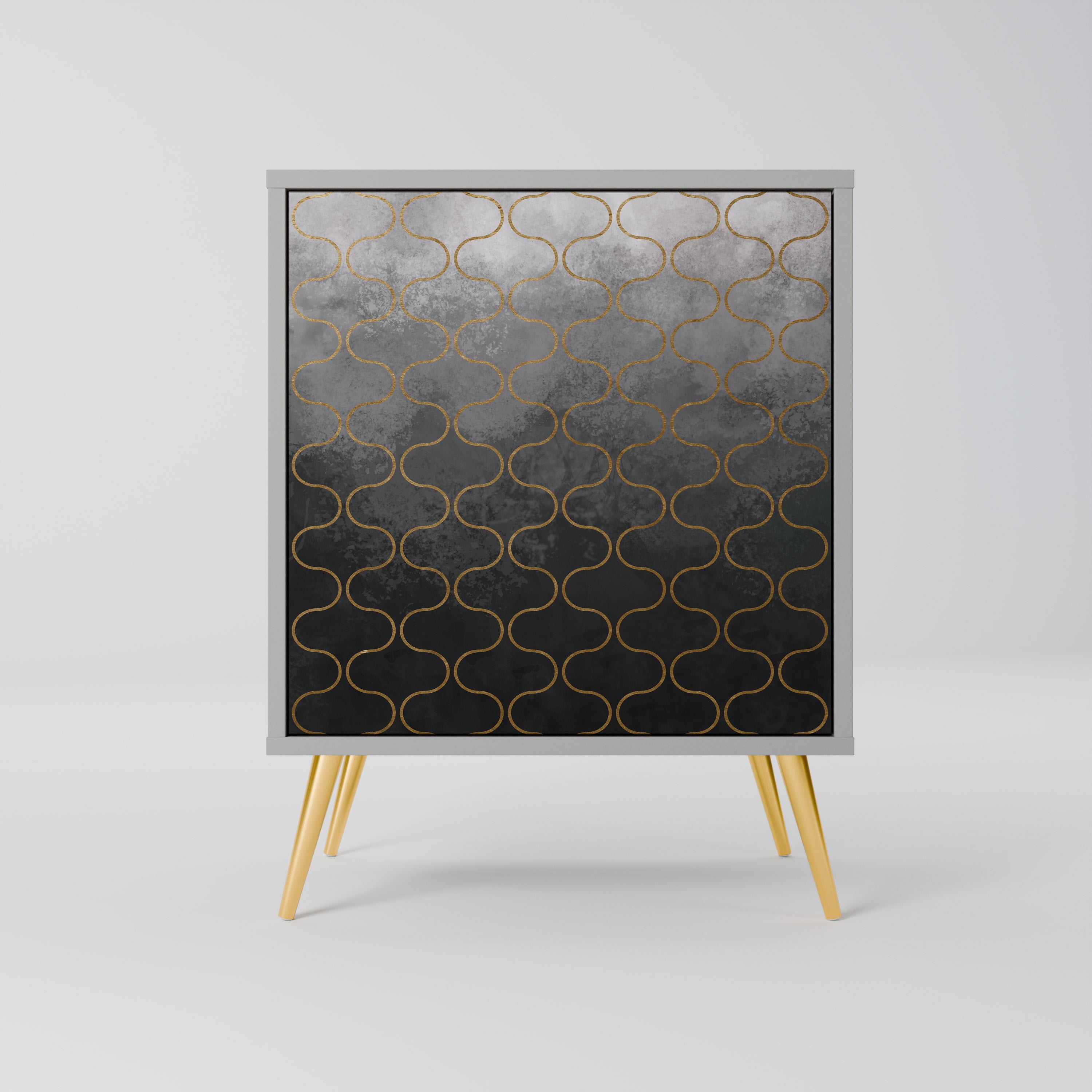 TESSELATED GRAYISH Komoda 1-drzwiowa korpus Szary