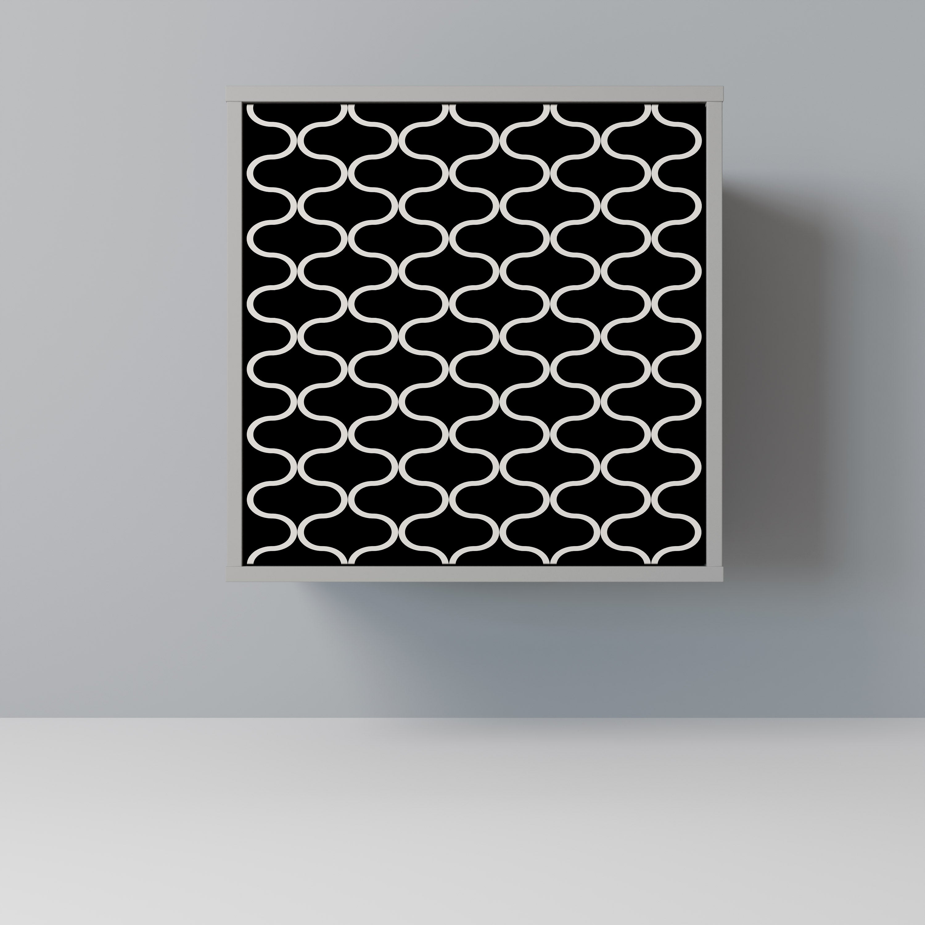 TESSELATED BLACKNESS Komoda 1-drzwiowa korpus Szary