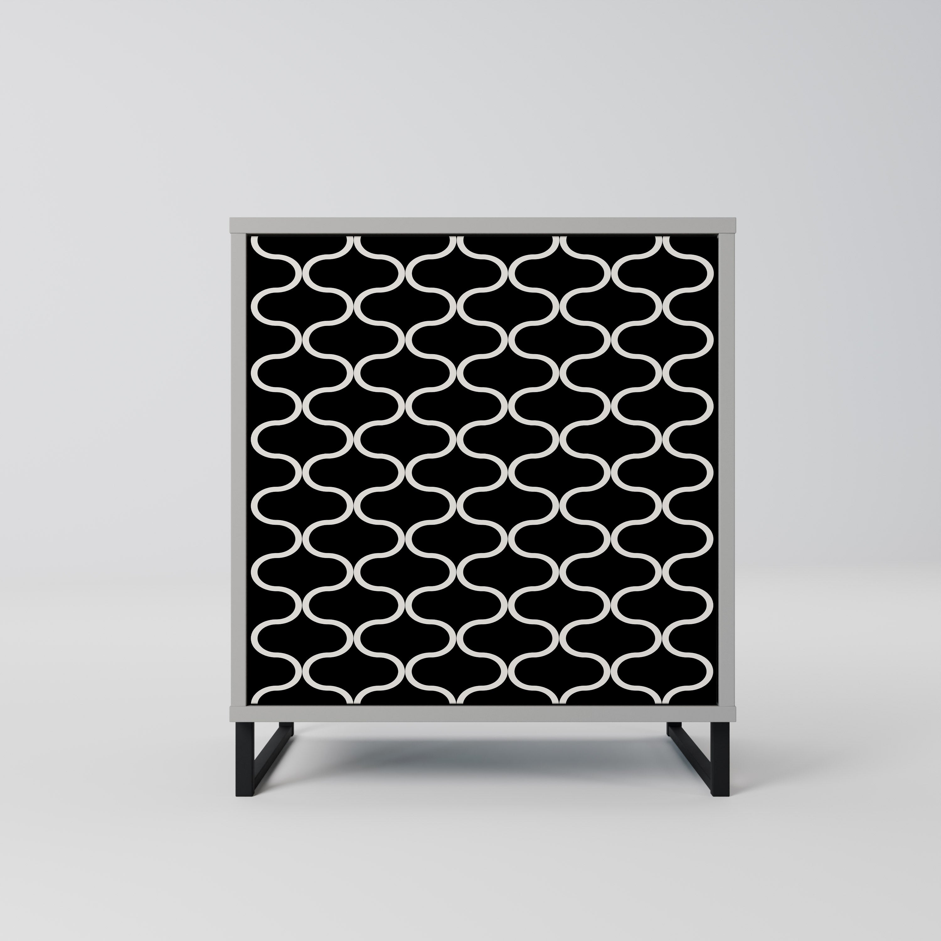 TESSELATED BLACKNESS Komoda 1-drzwiowa korpus Szary