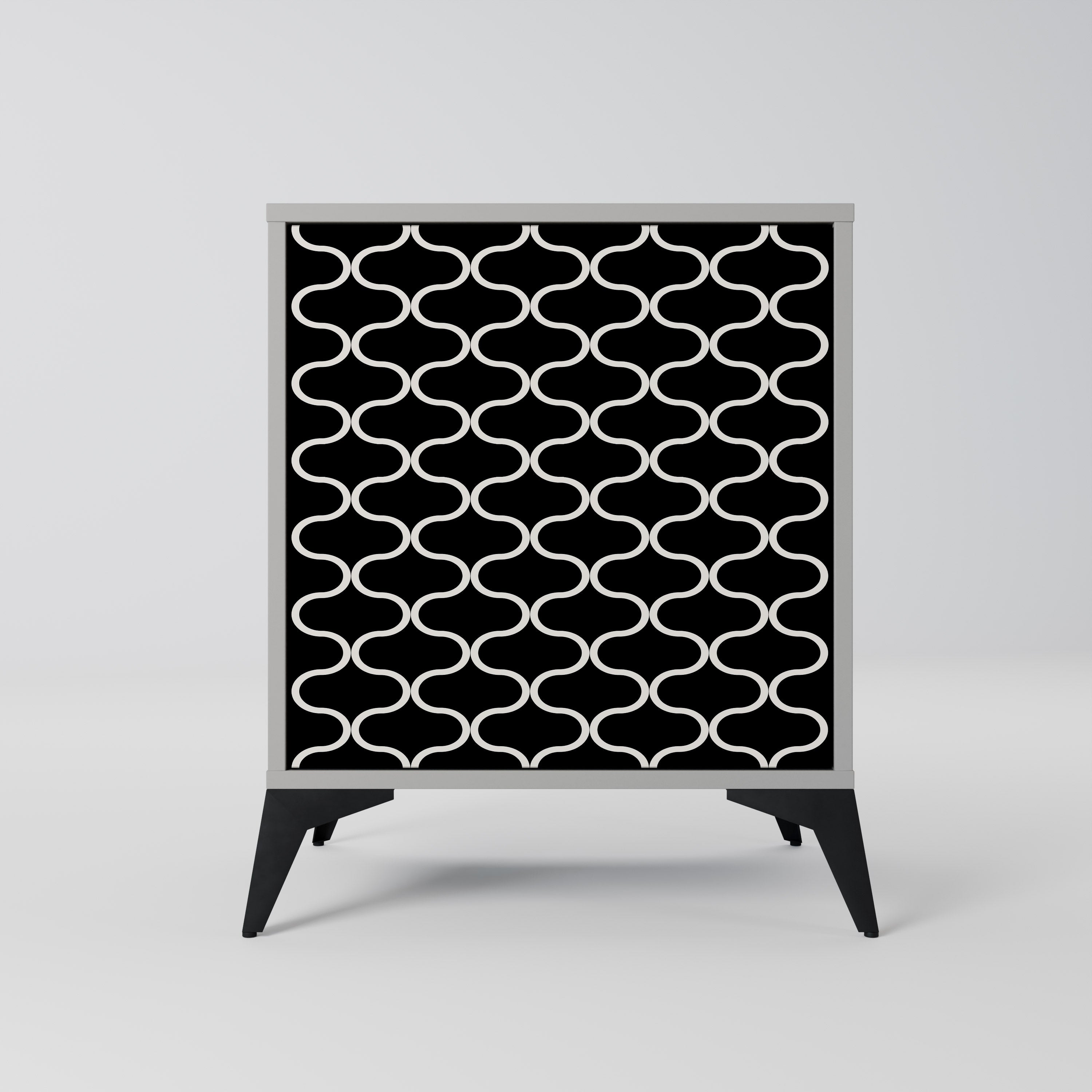 TESSELATED BLACKNESS Komoda 1-drzwiowa korpus Szary