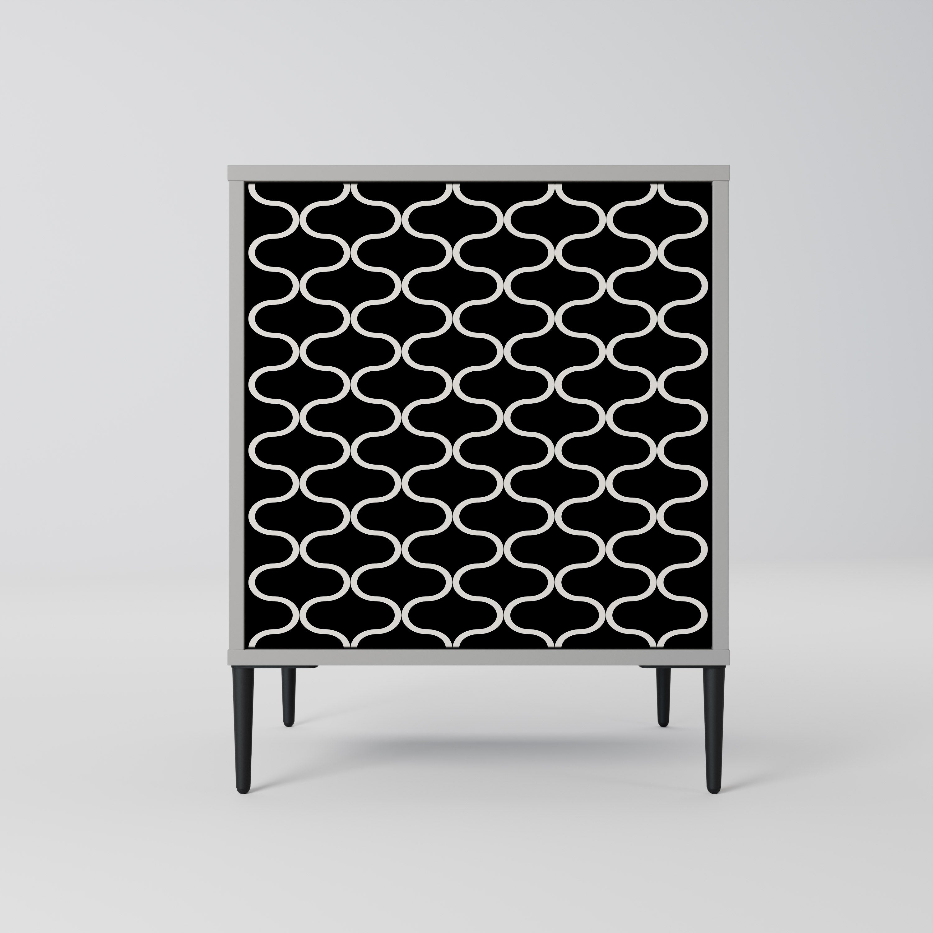 TESSELATED BLACKNESS Komoda 1-drzwiowa korpus Szary