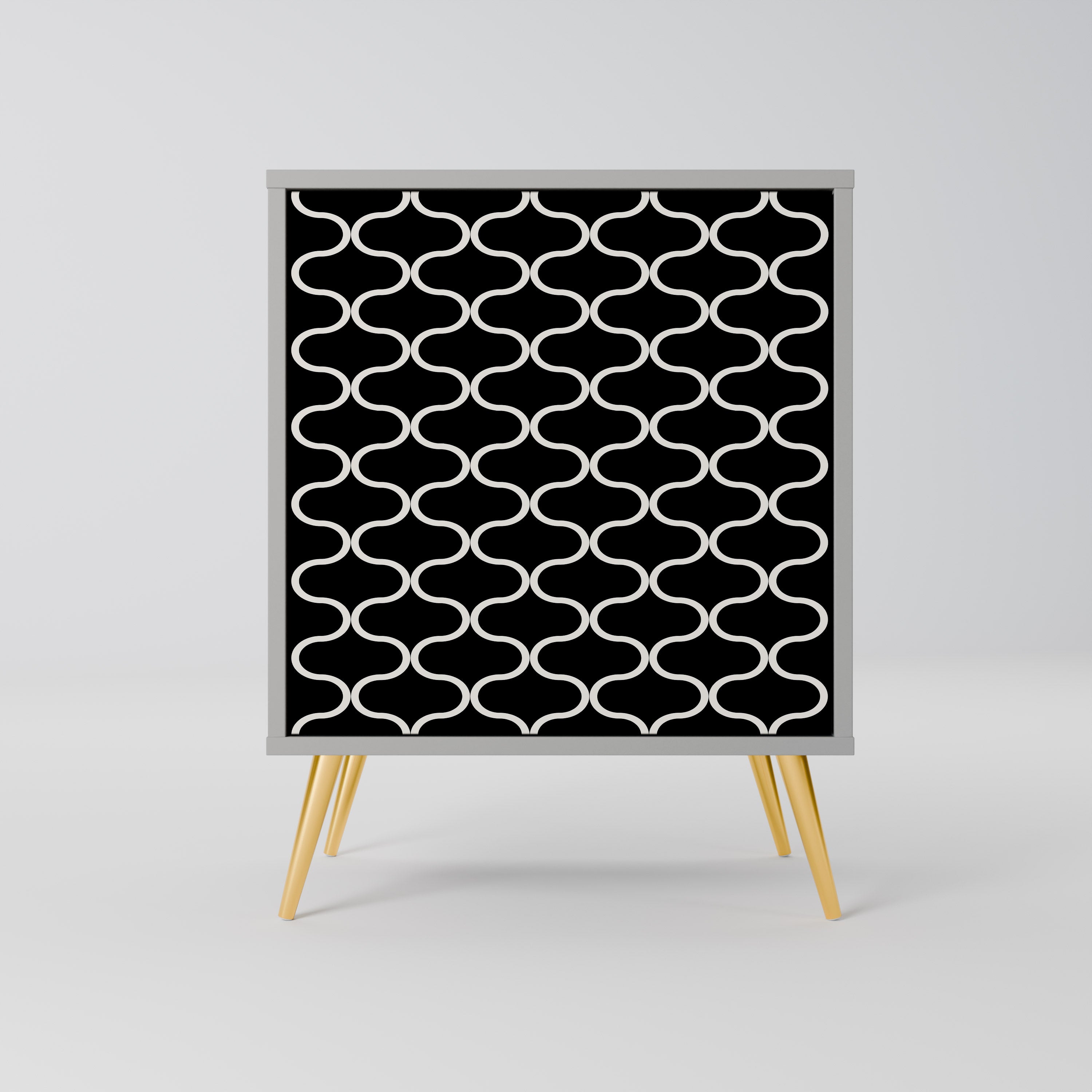 TESSELATED BLACKNESS Komoda 1-drzwiowa korpus Szary