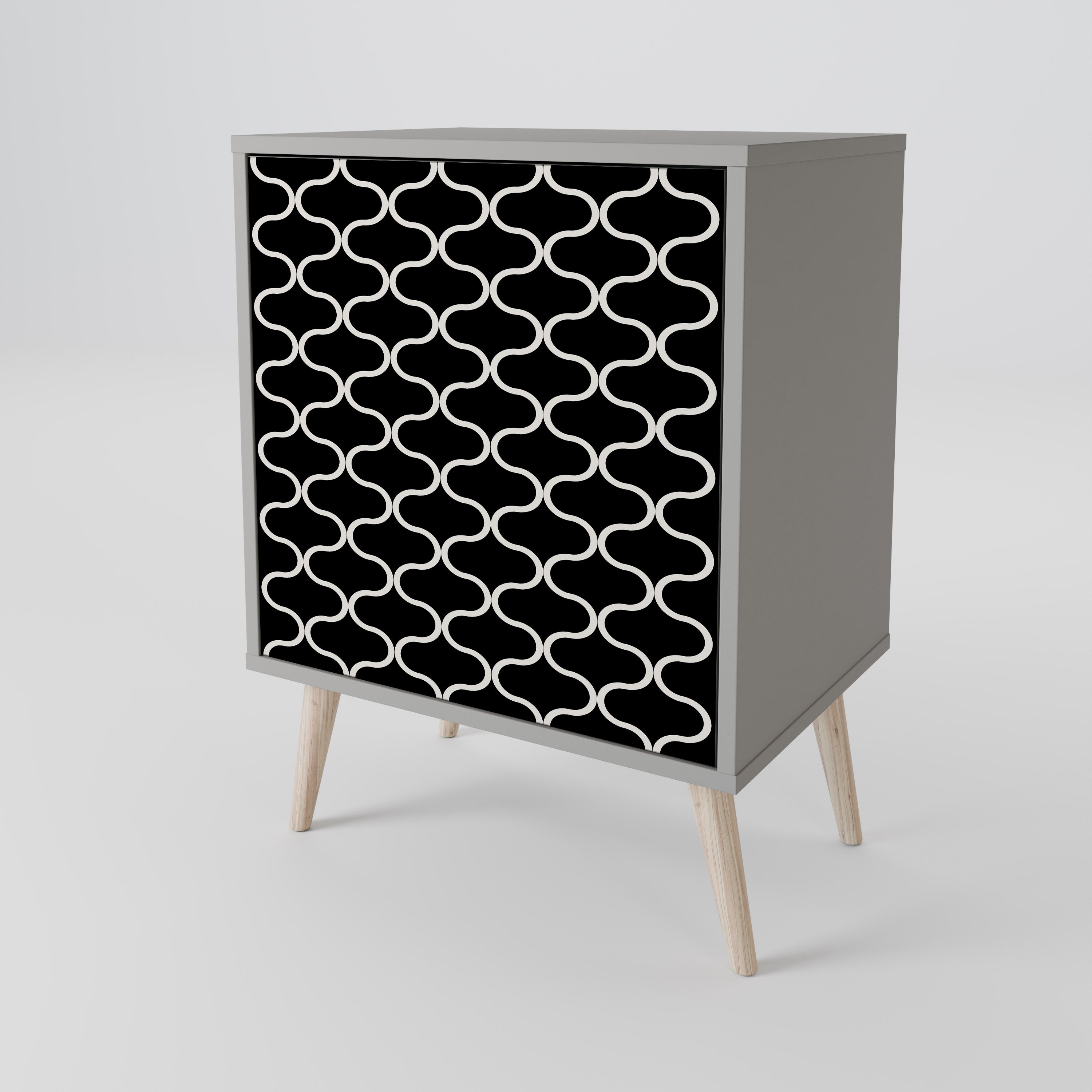 TESSELATED BLACKNESS Komoda 1-drzwiowa korpus Szary