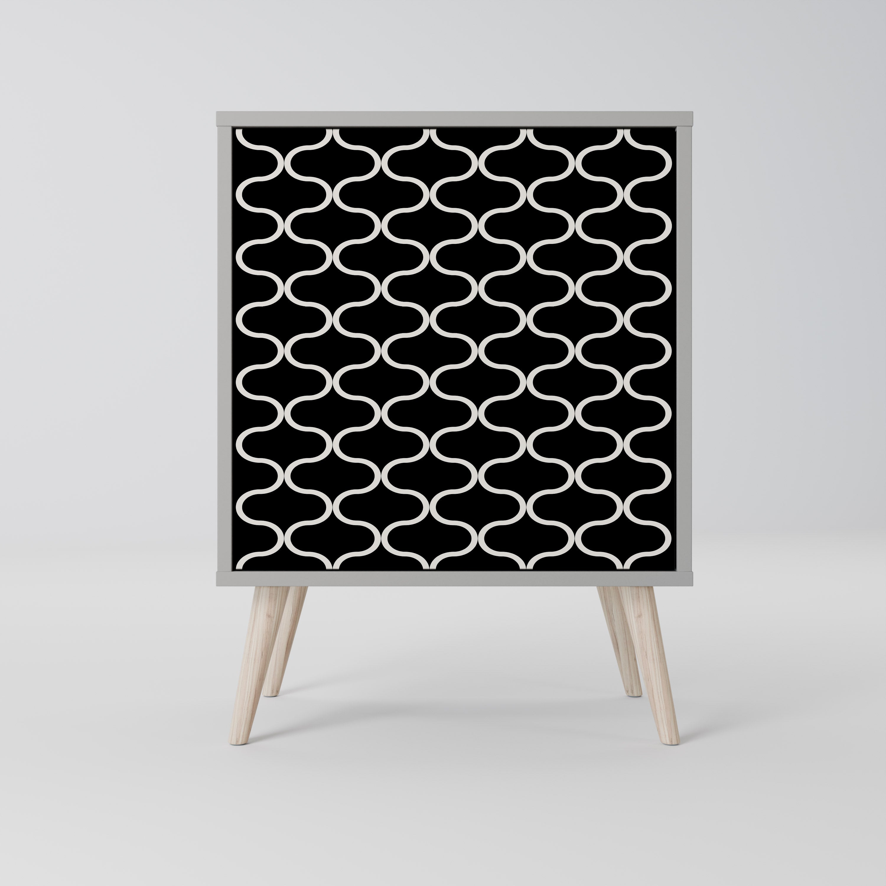 TESSELATED BLACKNESS Komoda 1-drzwiowa korpus Szary