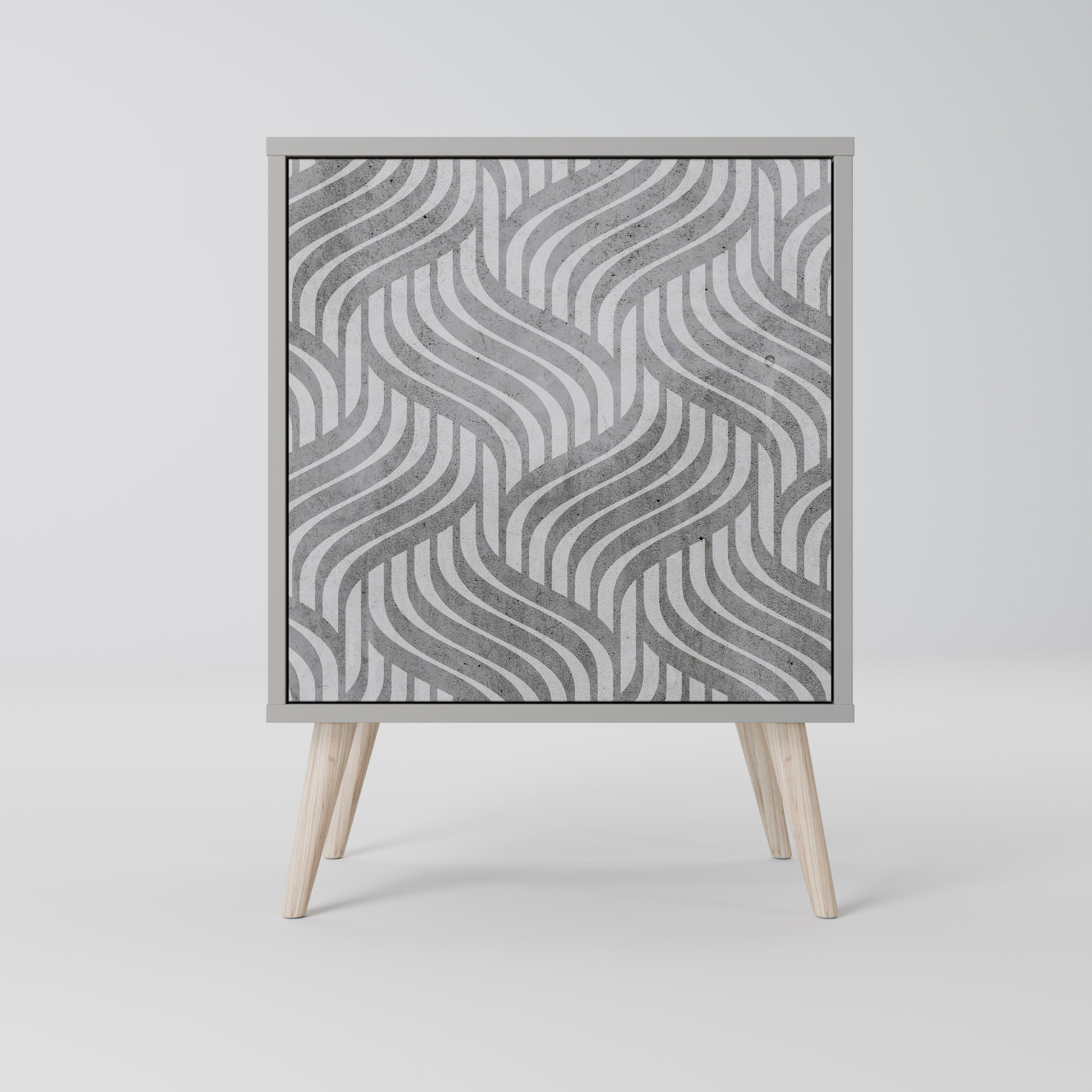 CONCRETE MOVEMENT Komoda 1-drzwiowa korpus Szary