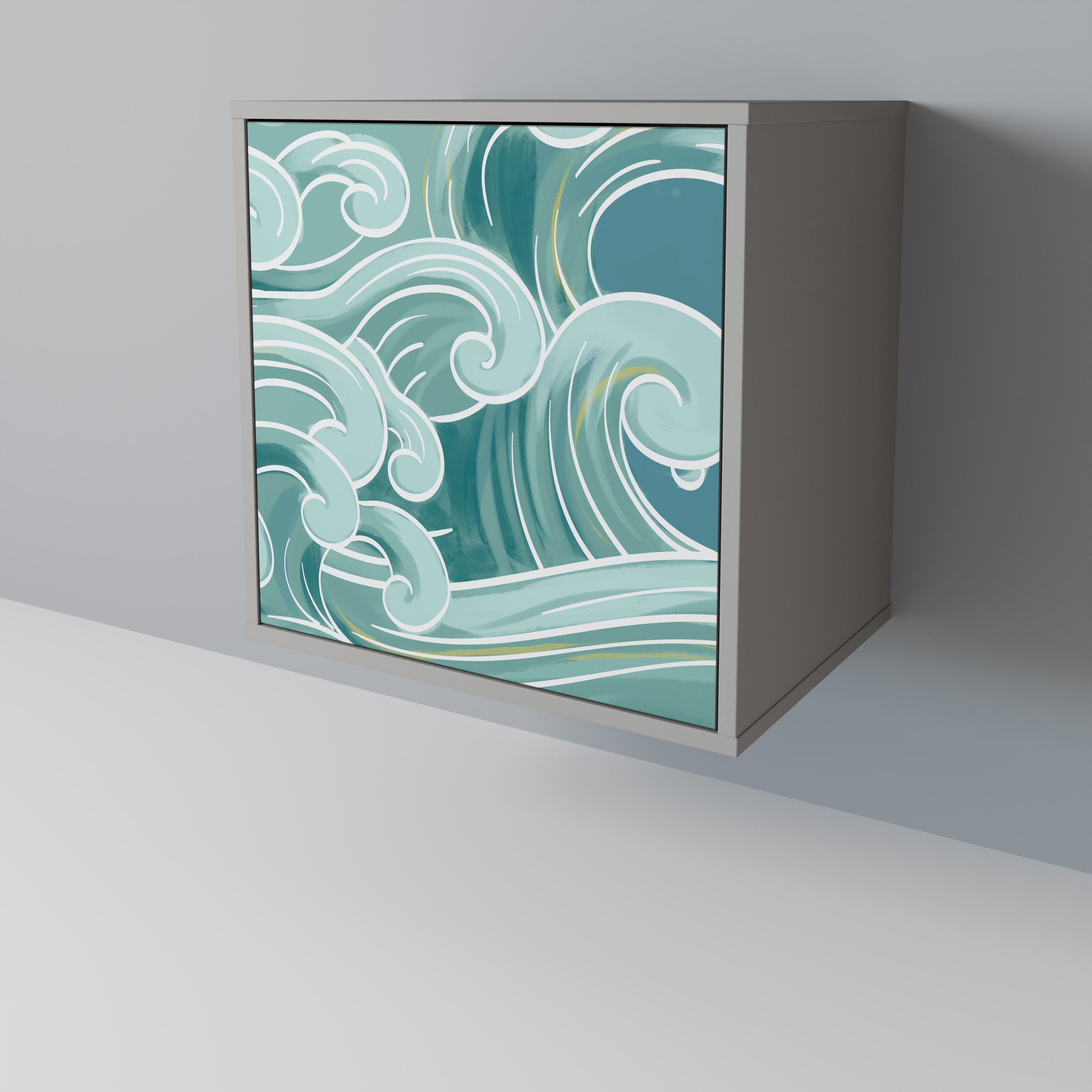 ASIAN SWAY Komoda 1-drzwiowa korpus Szary