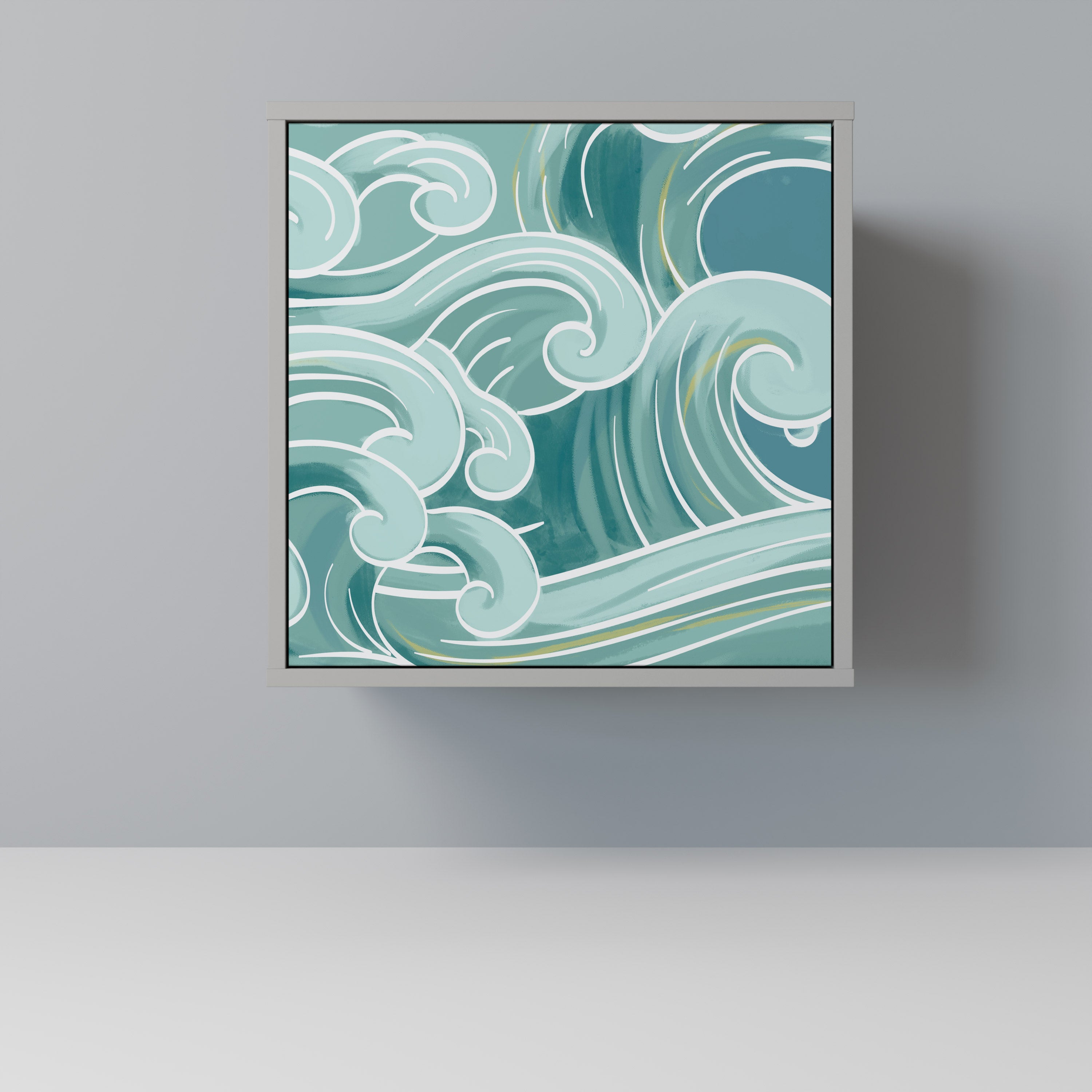 ASIAN SWAY Komoda 1-drzwiowa korpus Szary