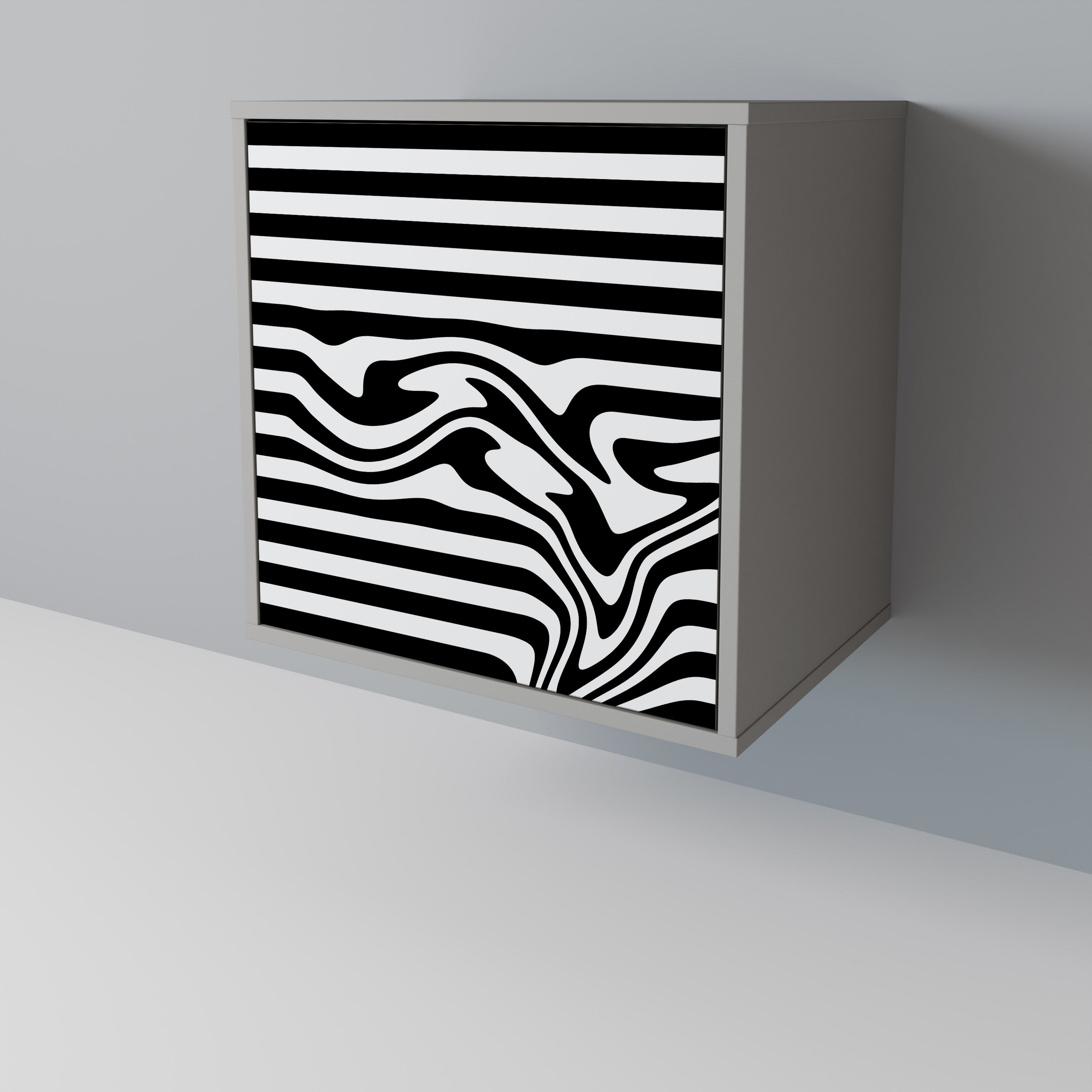 SPECTRA SHOWCASE Komoda 1-drzwiowa korpus Szary