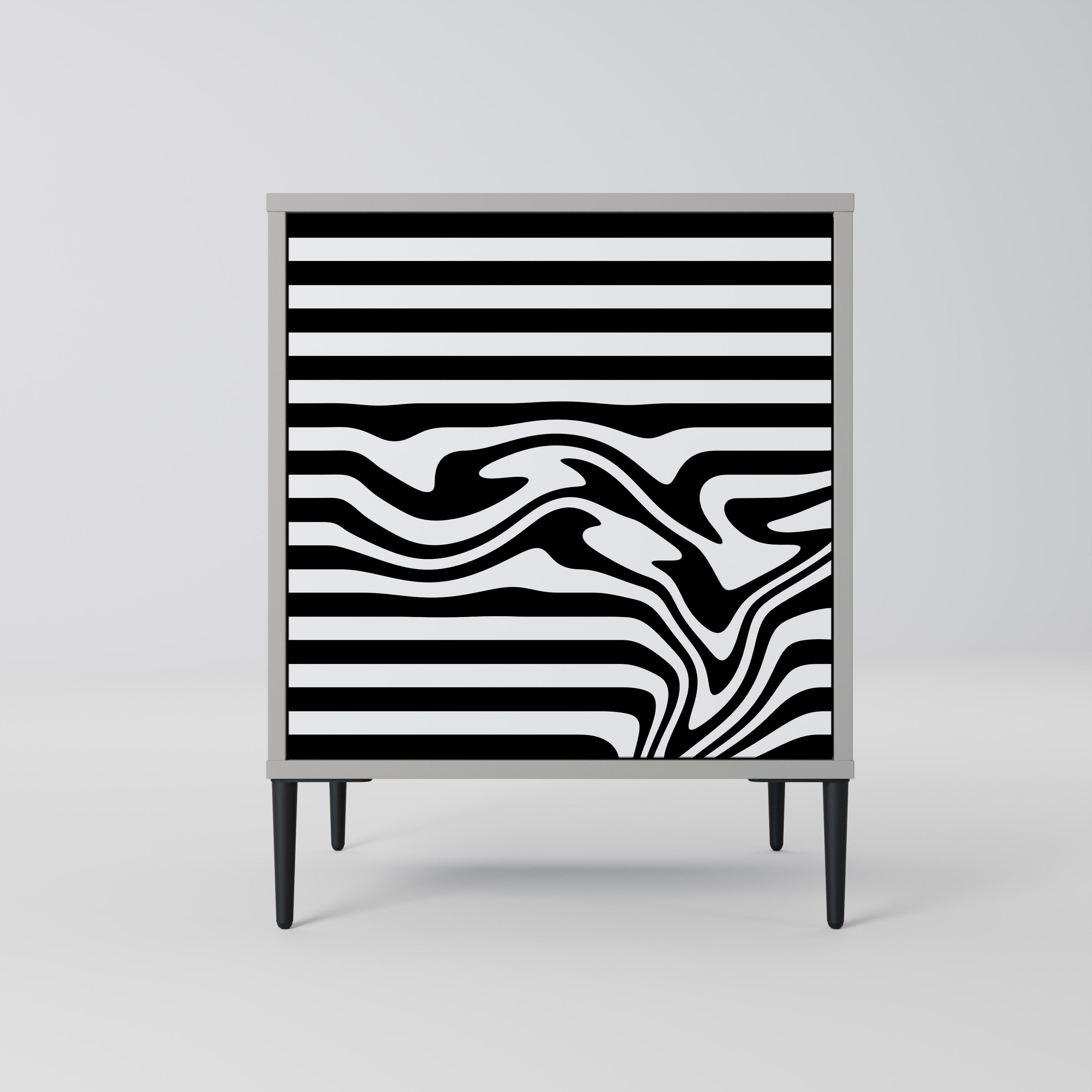 SPECTRA SHOWCASE Komoda 1-drzwiowa korpus Szary