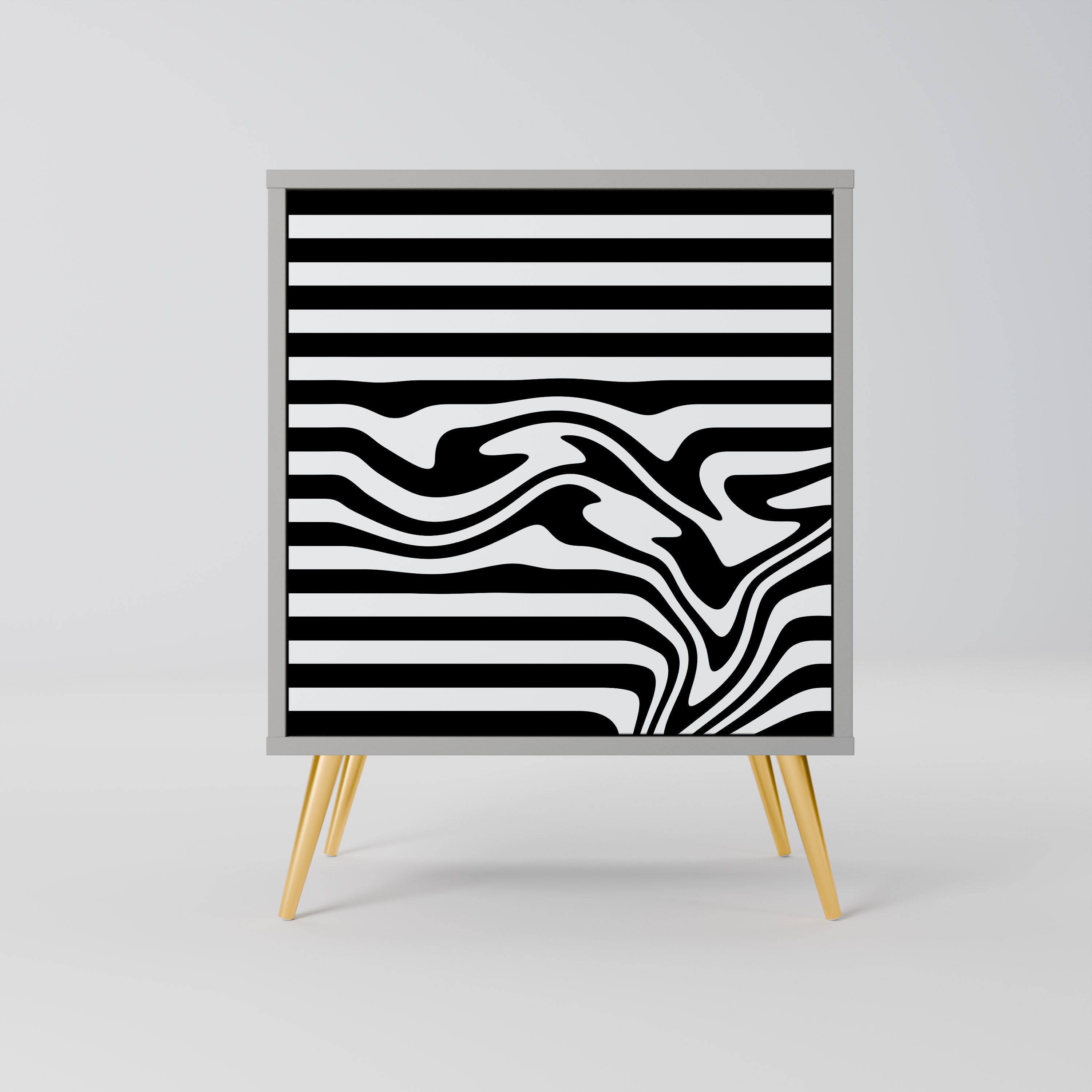 SPECTRA SHOWCASE Komoda 1-drzwiowa korpus Szary