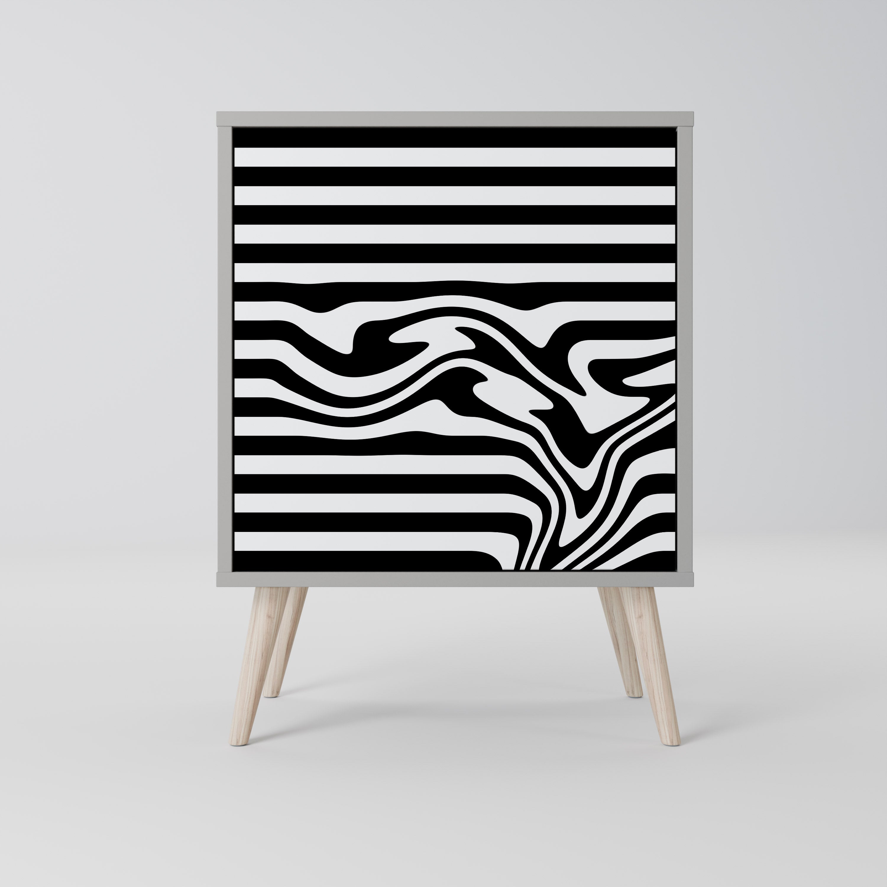 SPECTRA SHOWCASE Komoda 1-drzwiowa korpus Szary