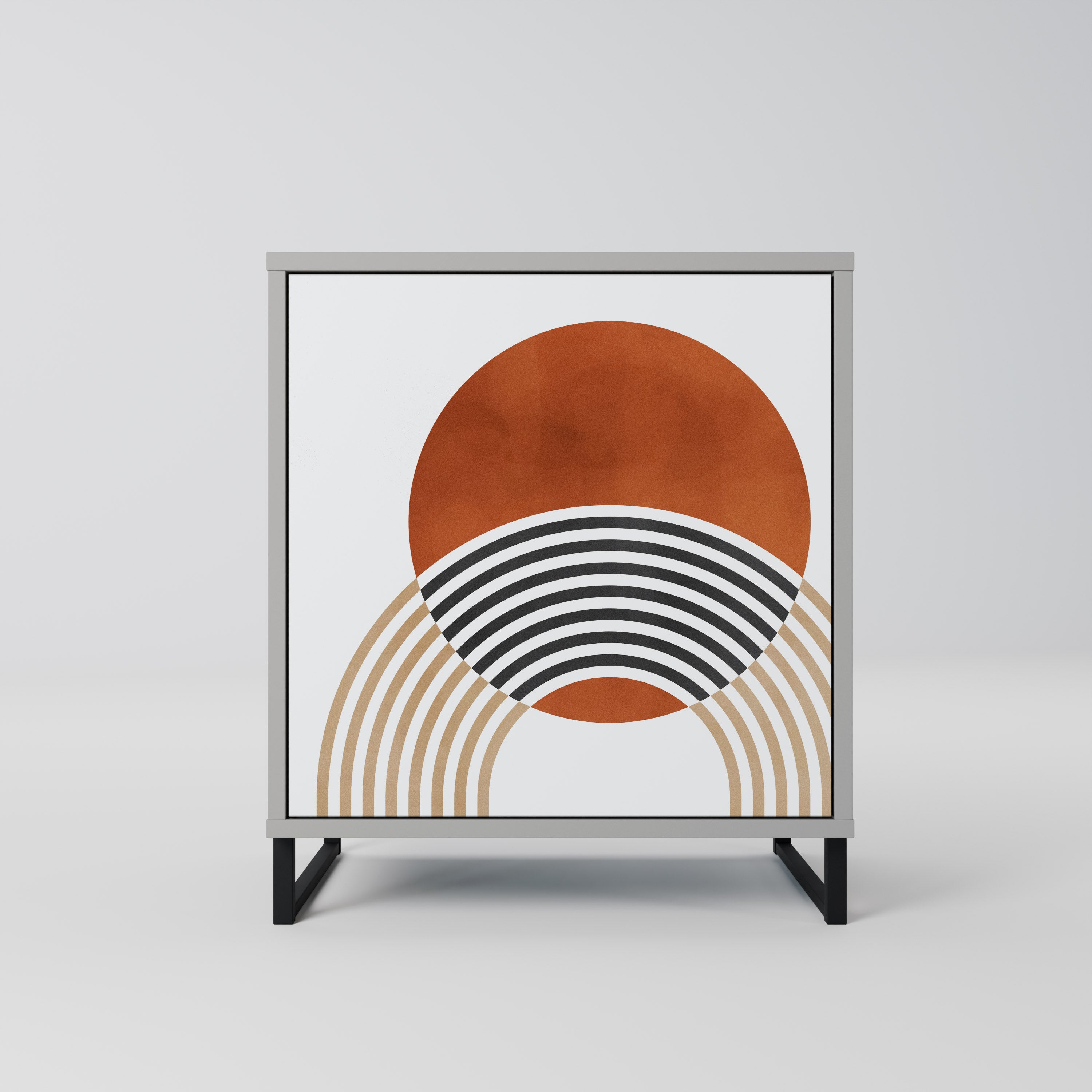 CIRCLE RHYTM Komoda 1-drzwiowa korpus Szary