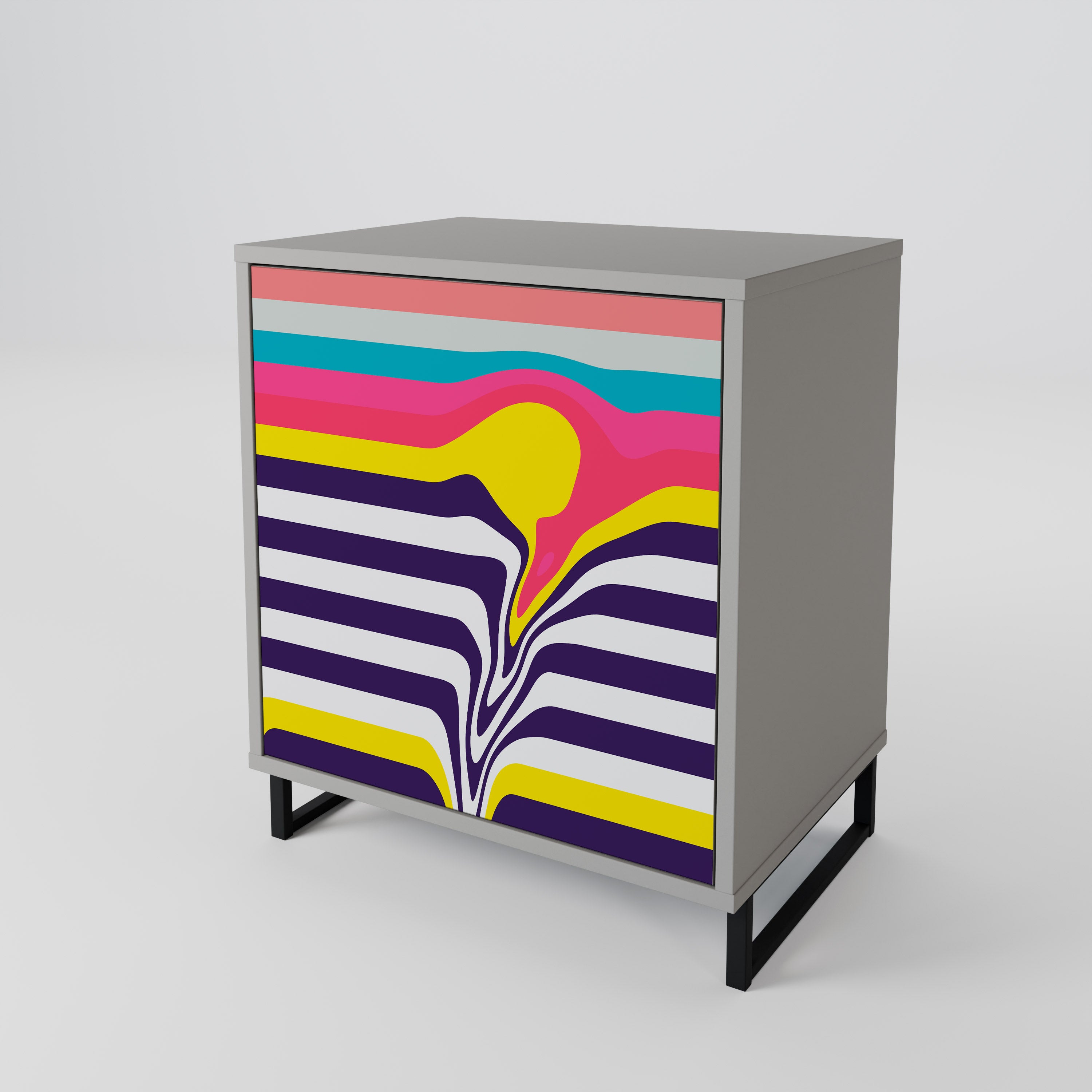 TONE COLLAPSE Komoda 1-drzwiowa korpus Szary