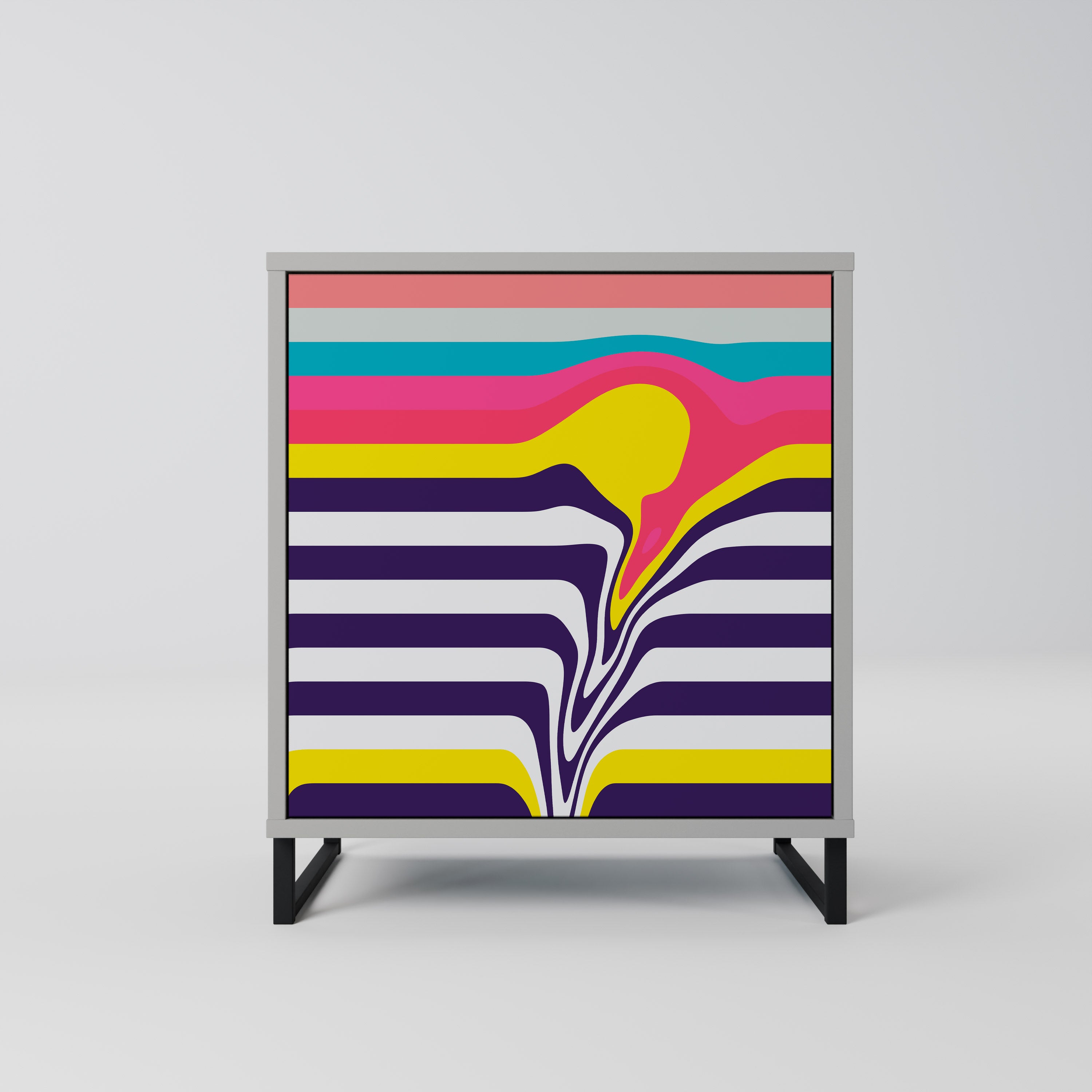 TONE COLLAPSE Komoda 1-drzwiowa korpus Szary