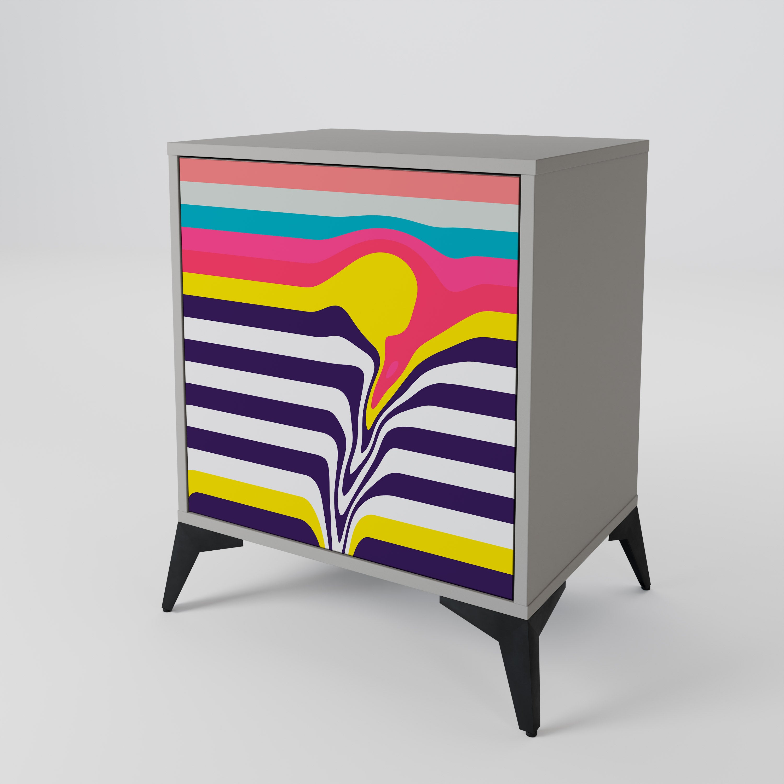 TONE COLLAPSE Komoda 1-drzwiowa korpus Szary