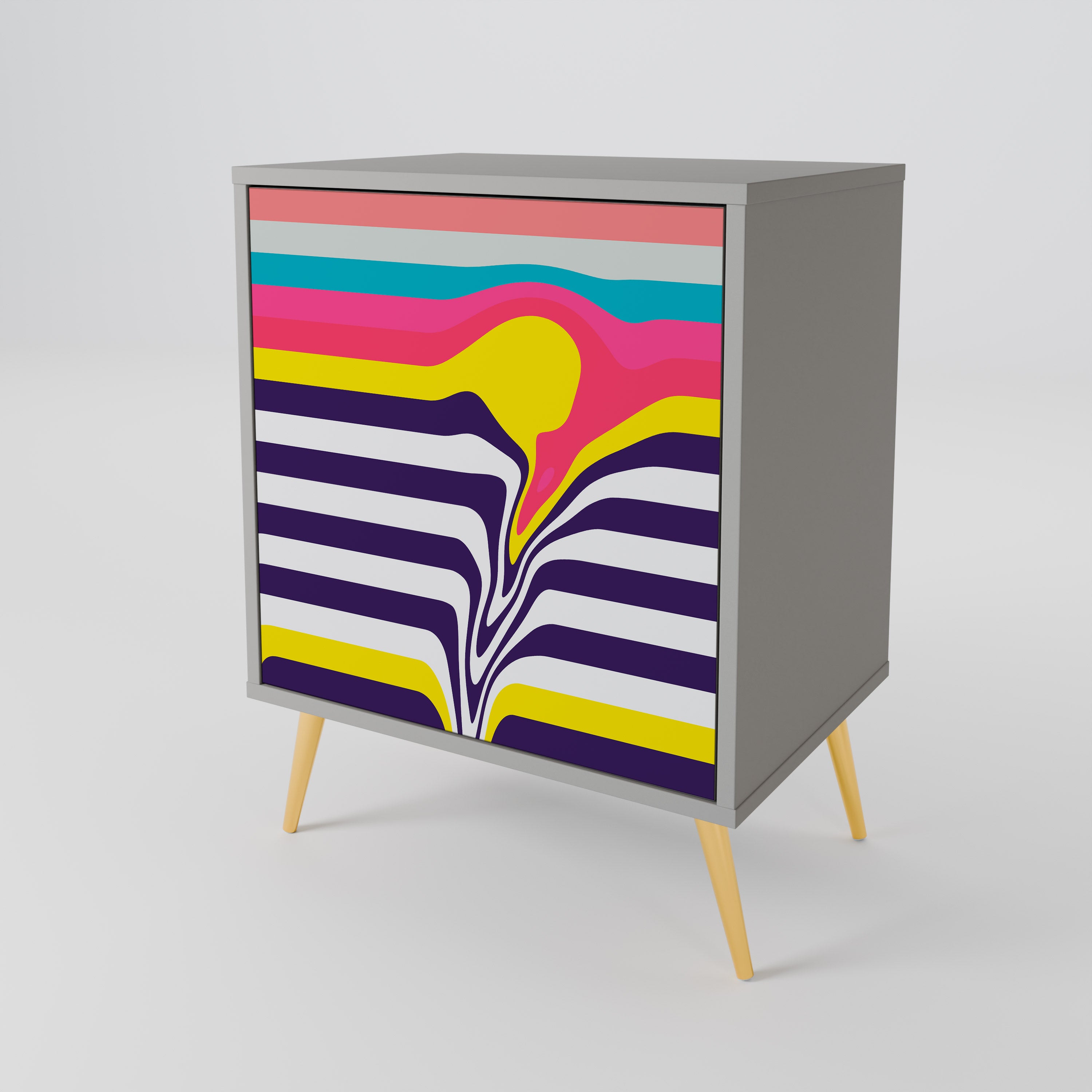 TONE COLLAPSE Komoda 1-drzwiowa korpus Szary