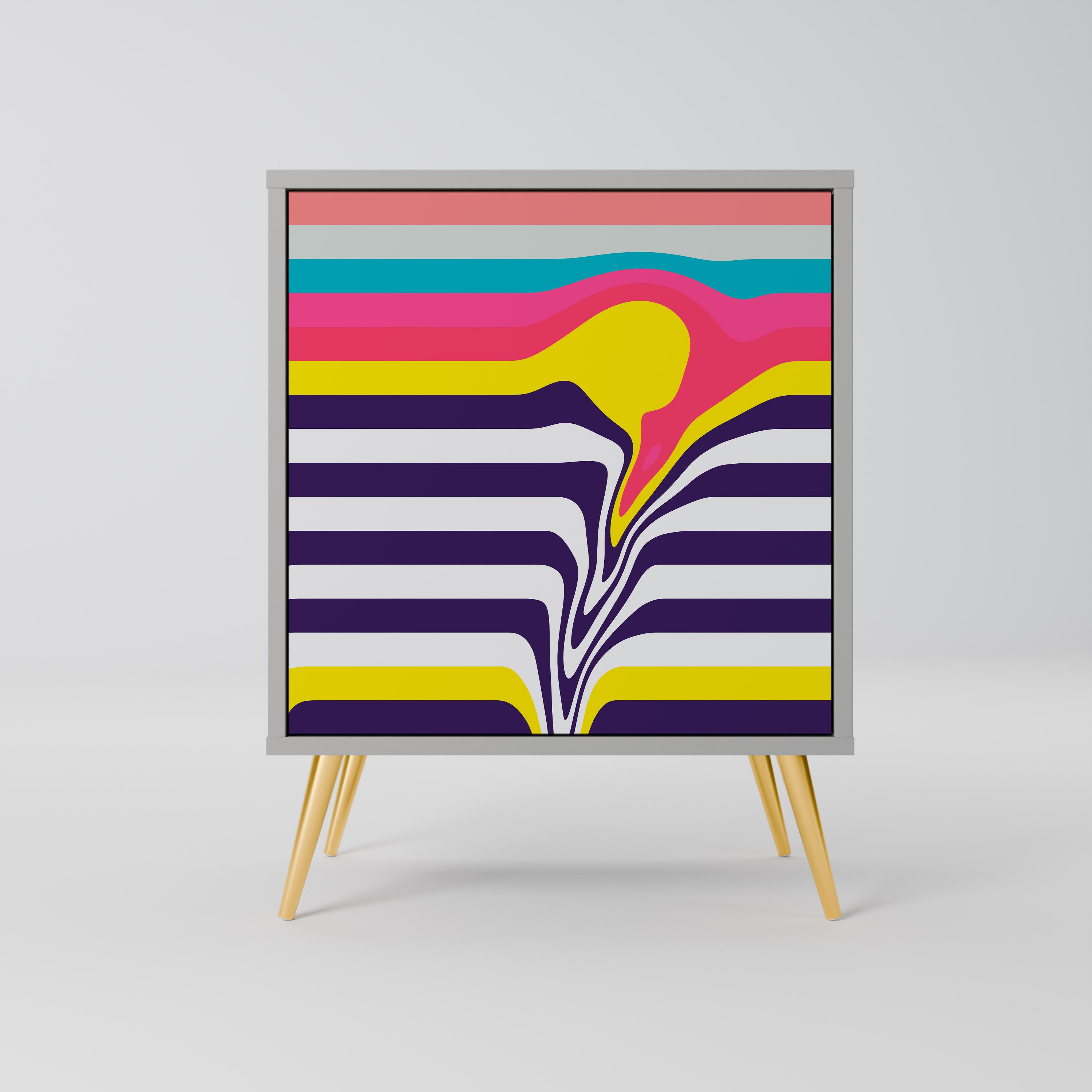 TONE COLLAPSE Komoda 1-drzwiowa korpus Szary